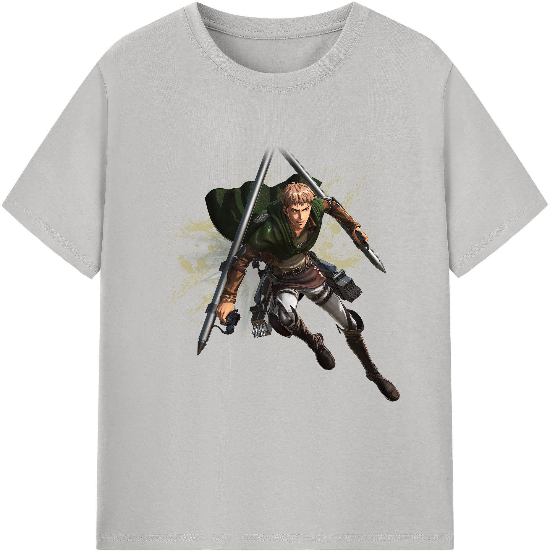 （画像用） 進撃の巨人 ジャン・キルシュタイン Attack on Titan Jean Kirstein 綿100％半袖Tシャツ（フロントプリント）
