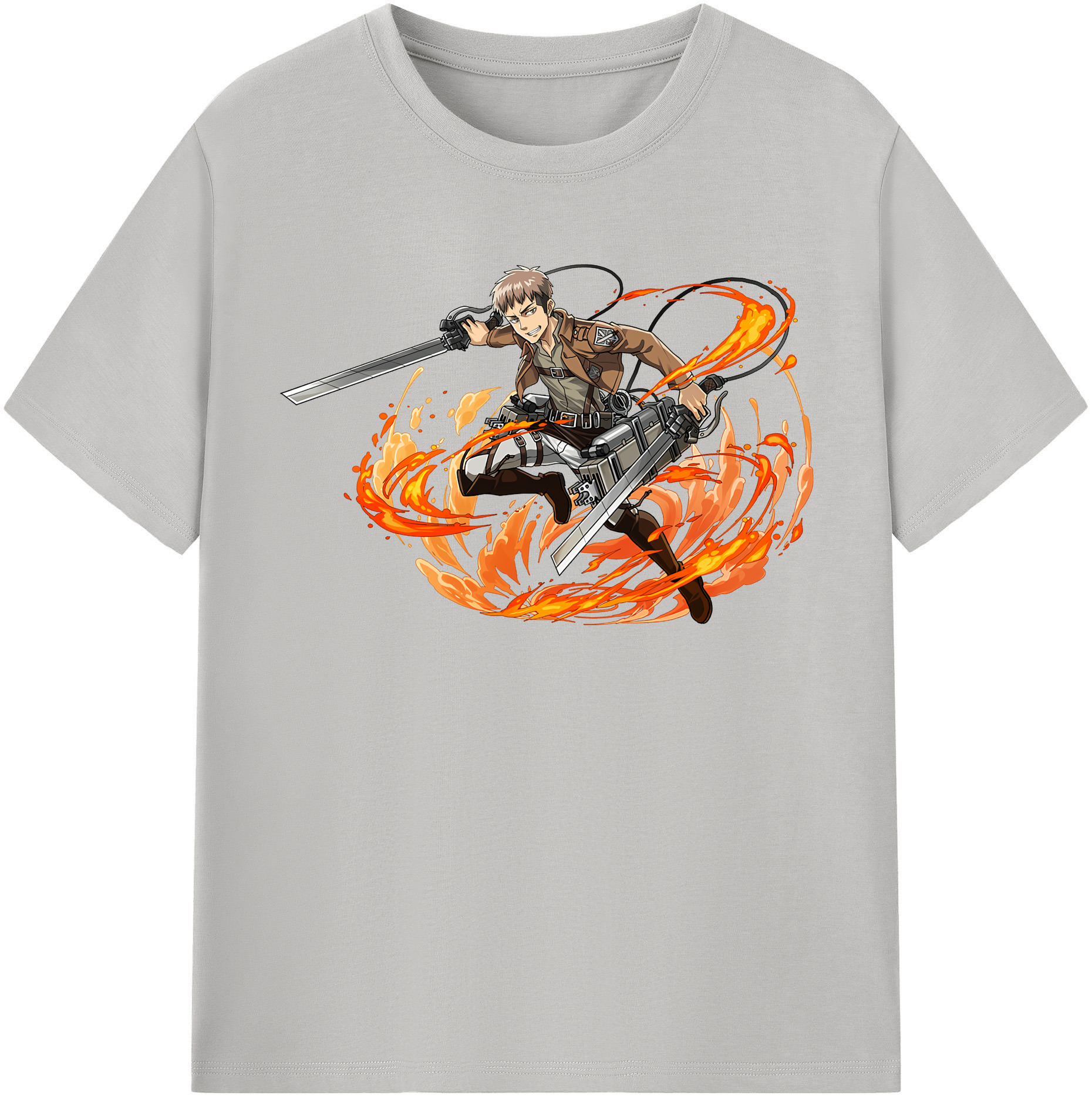 （画像用） 進撃の巨人 ジャン・キルシュタイン Attack on Titan Jean Kirstein 綿100％半袖Tシャツ（フロントプリント）