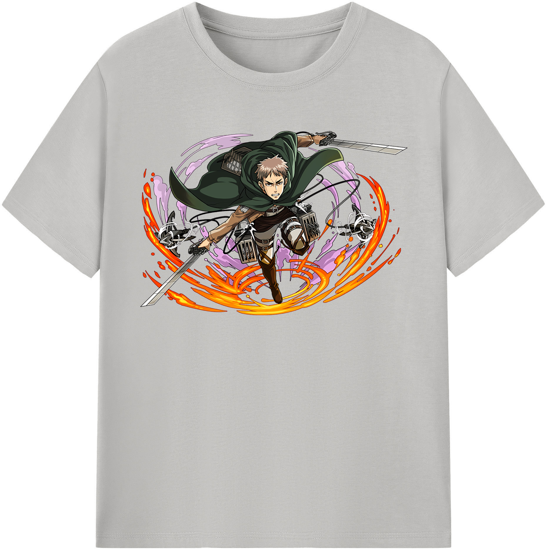 （画像用） 進撃の巨人 ジャン・キルシュタイン Attack on Titan Jean Kirstein 綿100％半袖Tシャツ（フロントプリント）
