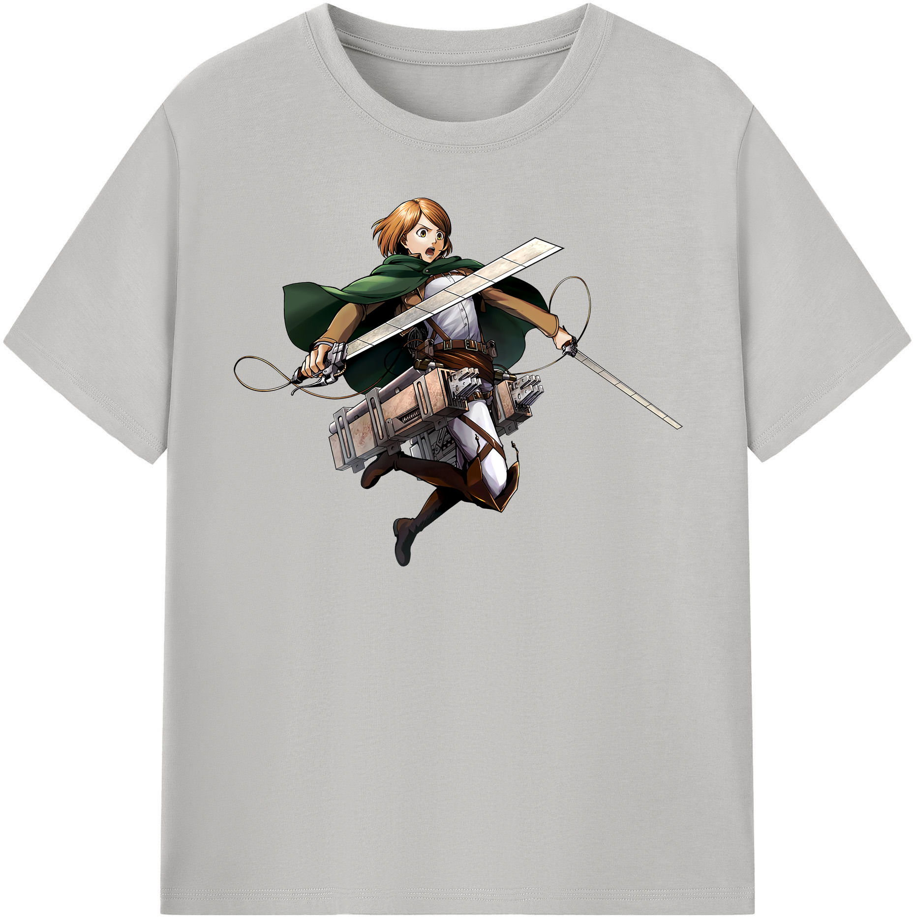 （画像用） 進撃の巨人 ペトラ·ラル Attack on Titan Petra Rall 綿100％半袖Tシャツ（フロントプリント）