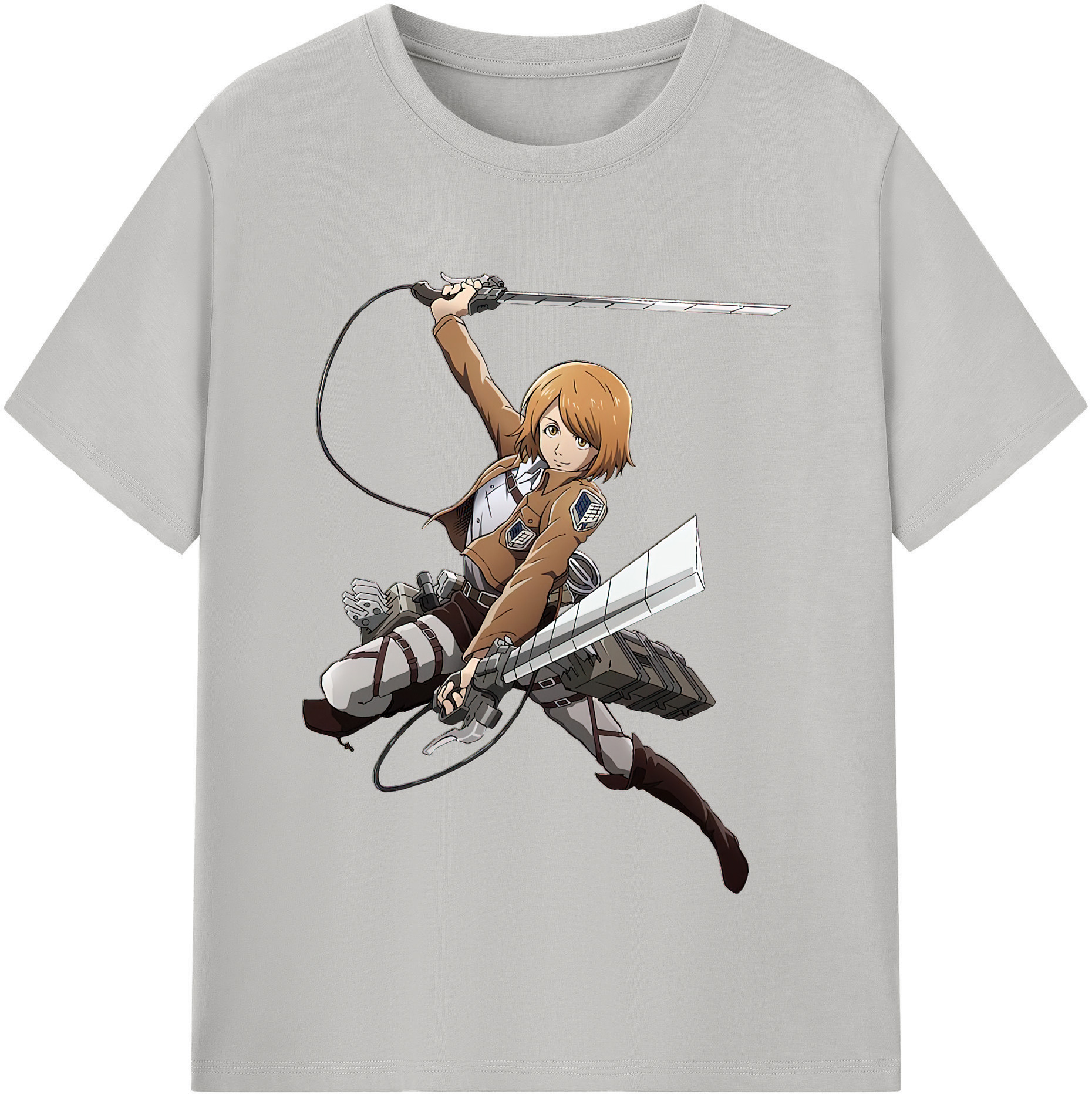 （画像用） 進撃の巨人 ペトラ·ラル Attack on Titan Petra Rall 綿100％半袖Tシャツ（フロントプリント）