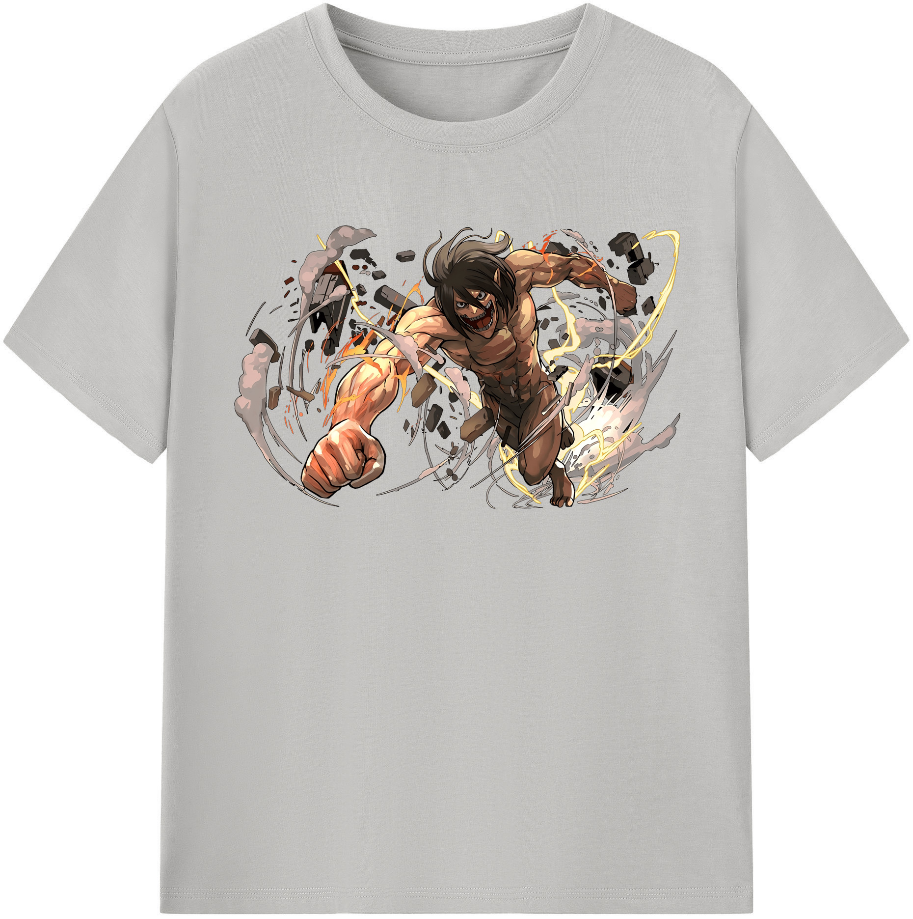 （画像用） 進撃の巨人 Attack on Titan 綿100％半袖Tシャツ（フロントプリント）