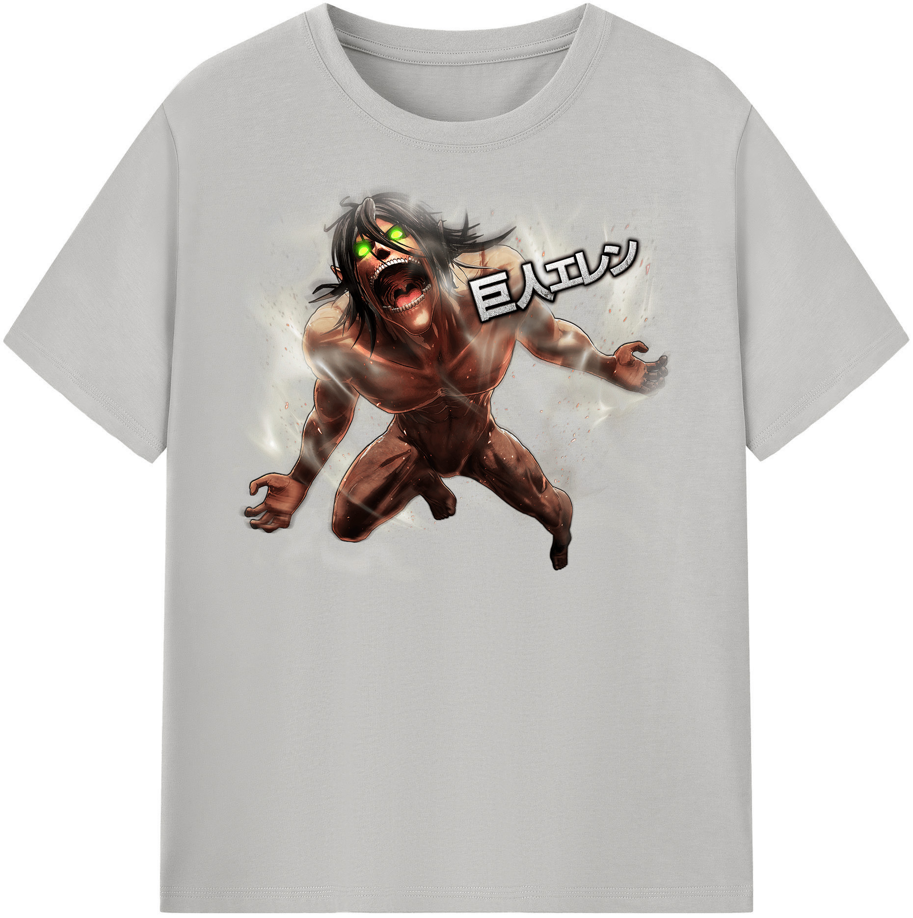 （画像用） 進撃の巨人 Attack on Titan 綿100％半袖Tシャツ（フロントプリント）