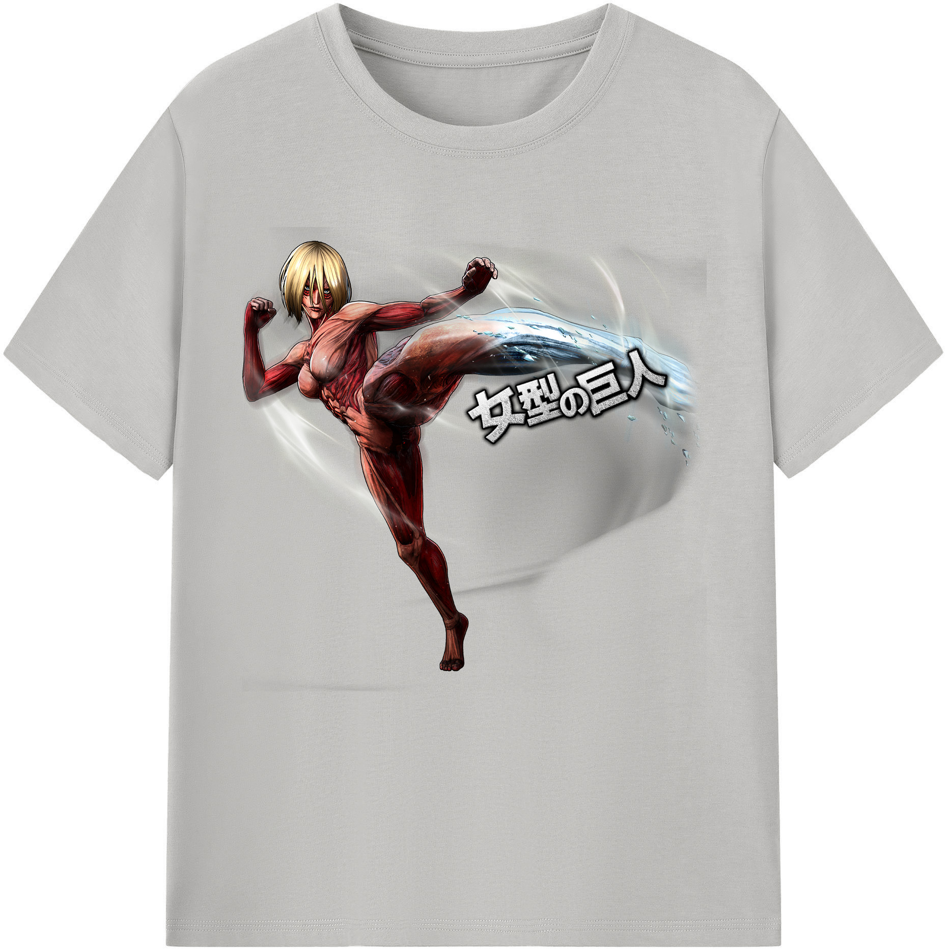 （画像用） 進撃の巨人 Attack on Titan 綿100％半袖Tシャツ（フロントプリント）