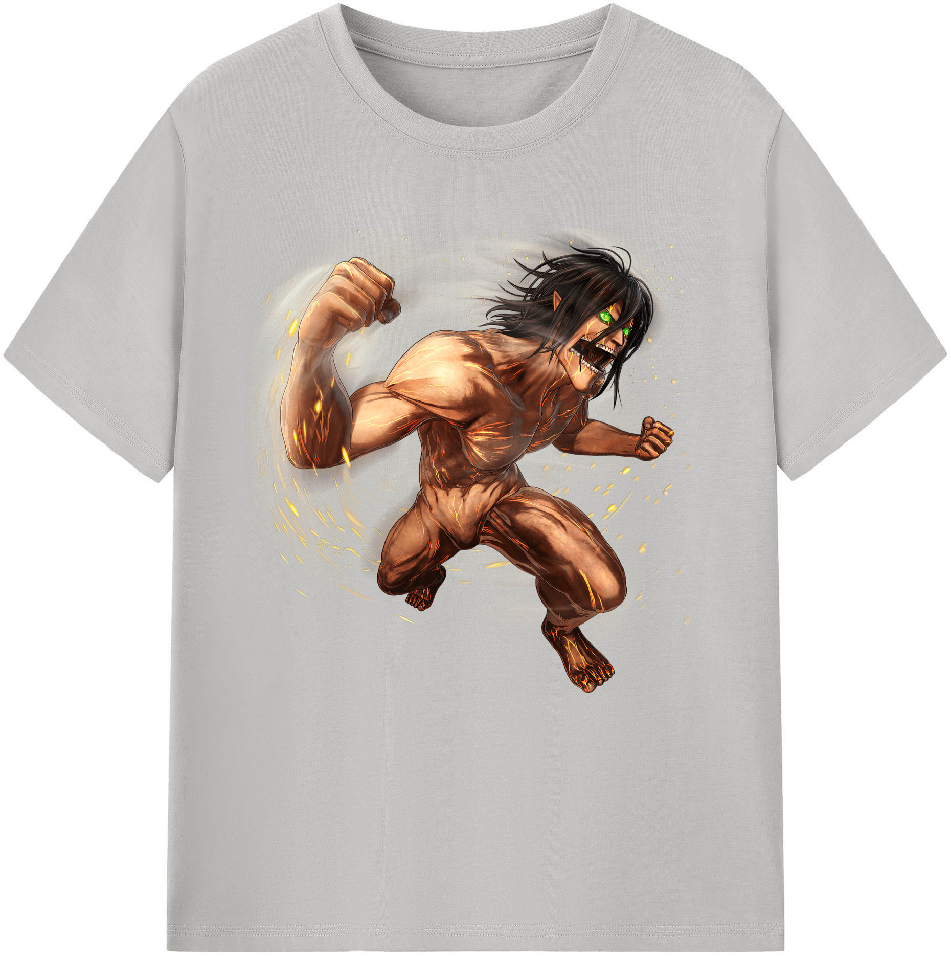 （画像用） 進撃の巨人 Attack on Titan 綿100％半袖Tシャツ（フロントプリント）