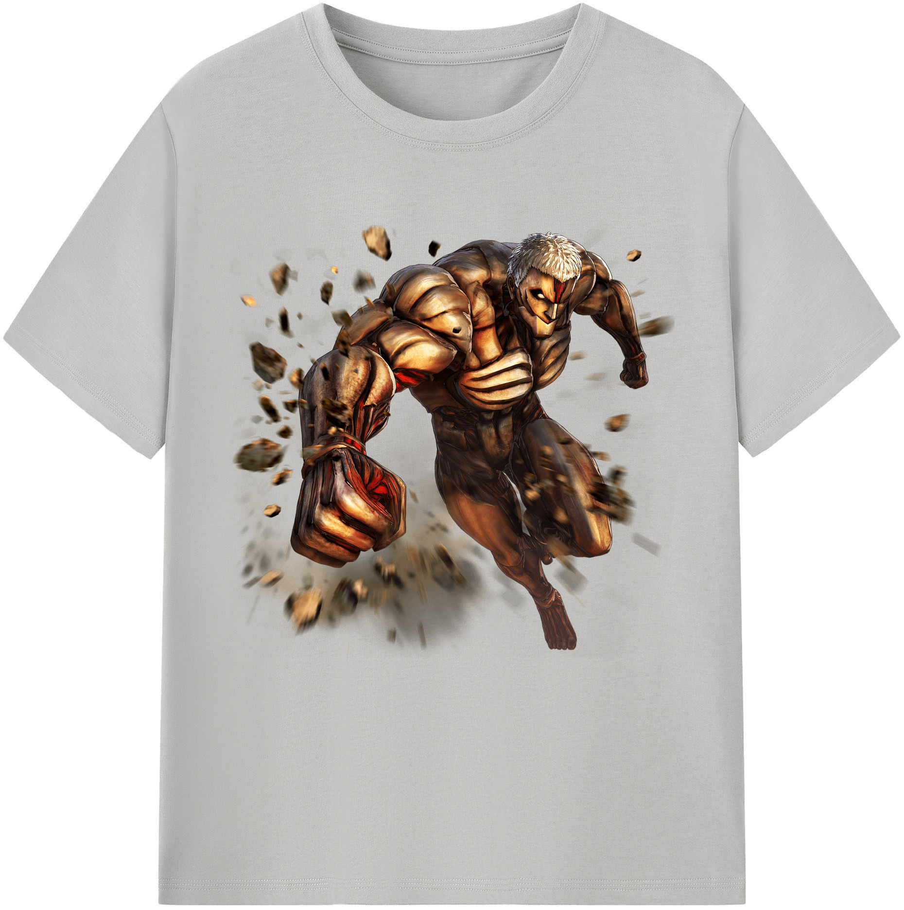 （画像用） 進撃の巨人 Attack on Titan 綿100％半袖Tシャツ（フロントプリント）