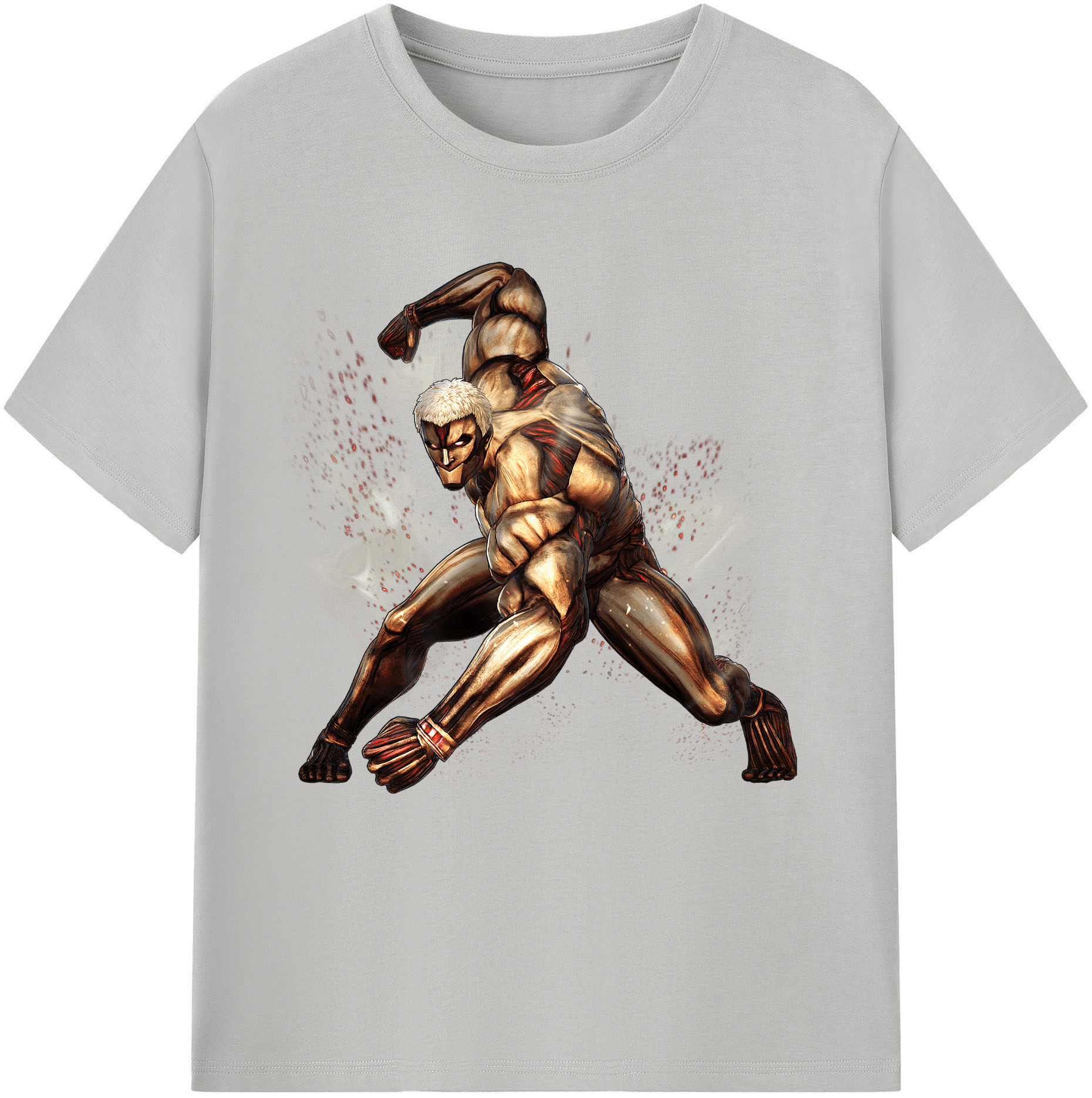 （画像用） 進撃の巨人 Attack on Titan 綿100％半袖Tシャツ（フロントプリント）