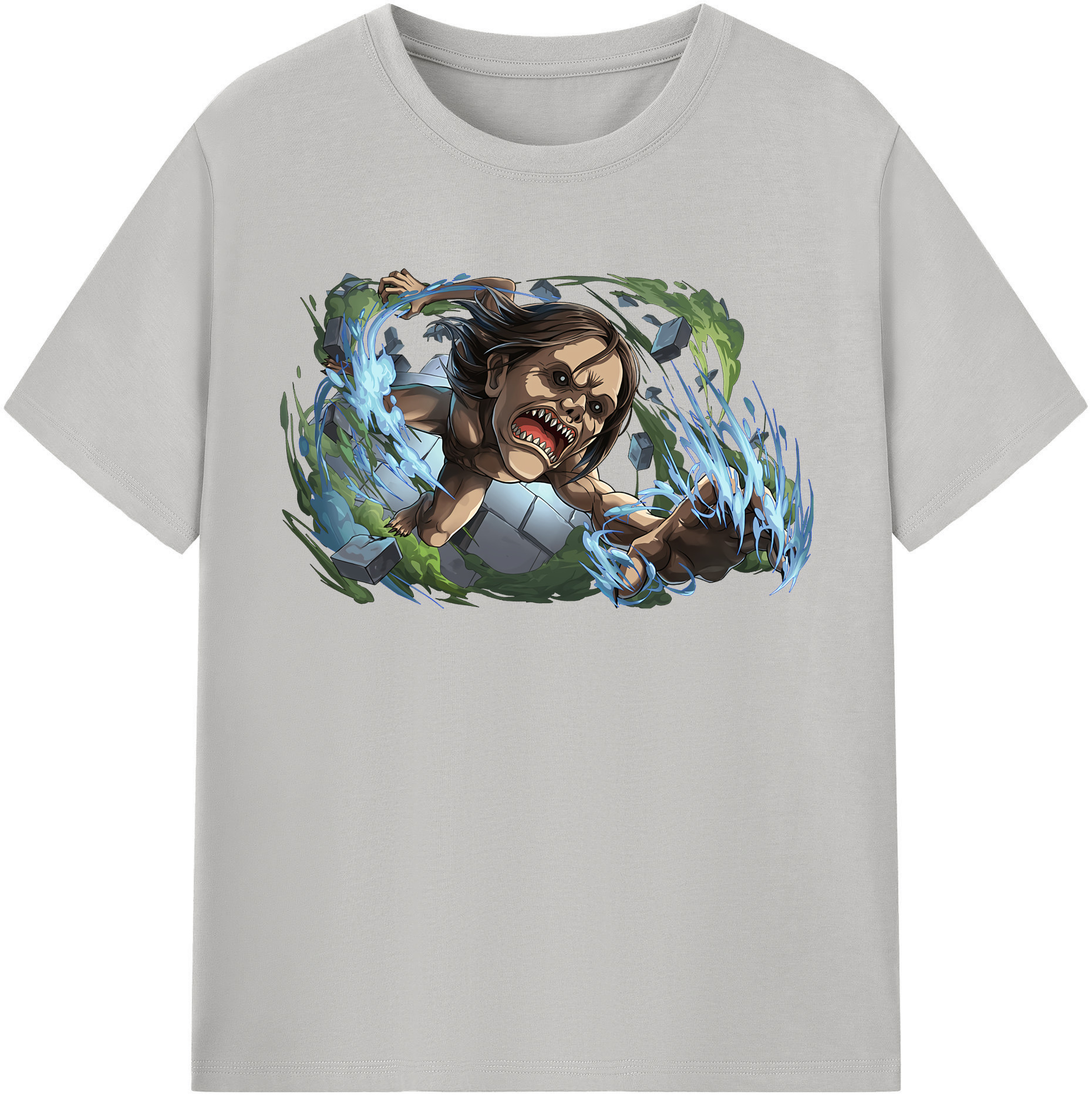 （画像用） 進撃の巨人 Attack on Titan 綿100％半袖Tシャツ（フロントプリント）