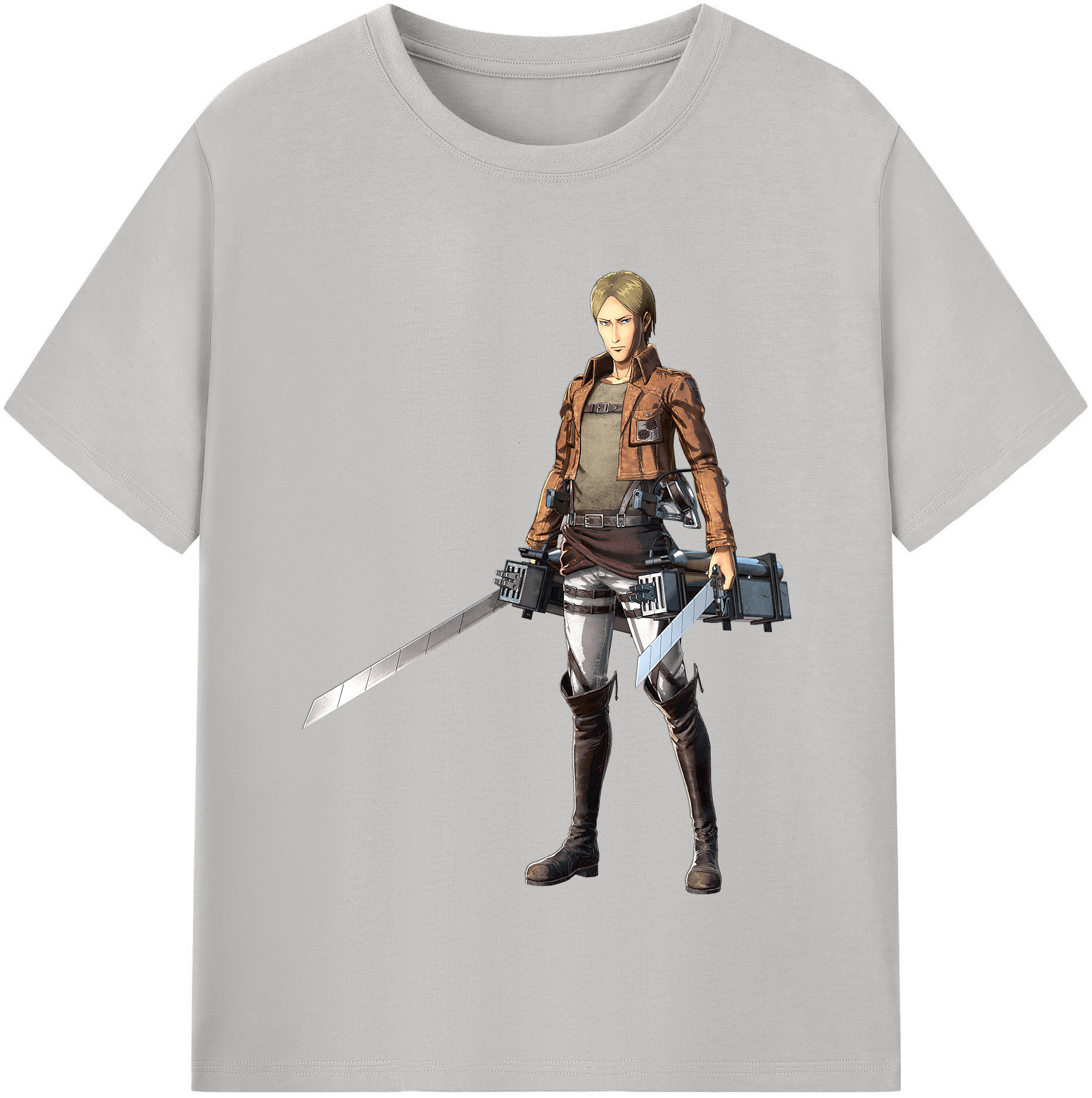 （画像用） 進撃の巨人 Attack on Titan 綿100％半袖Tシャツ（フロントプリント）