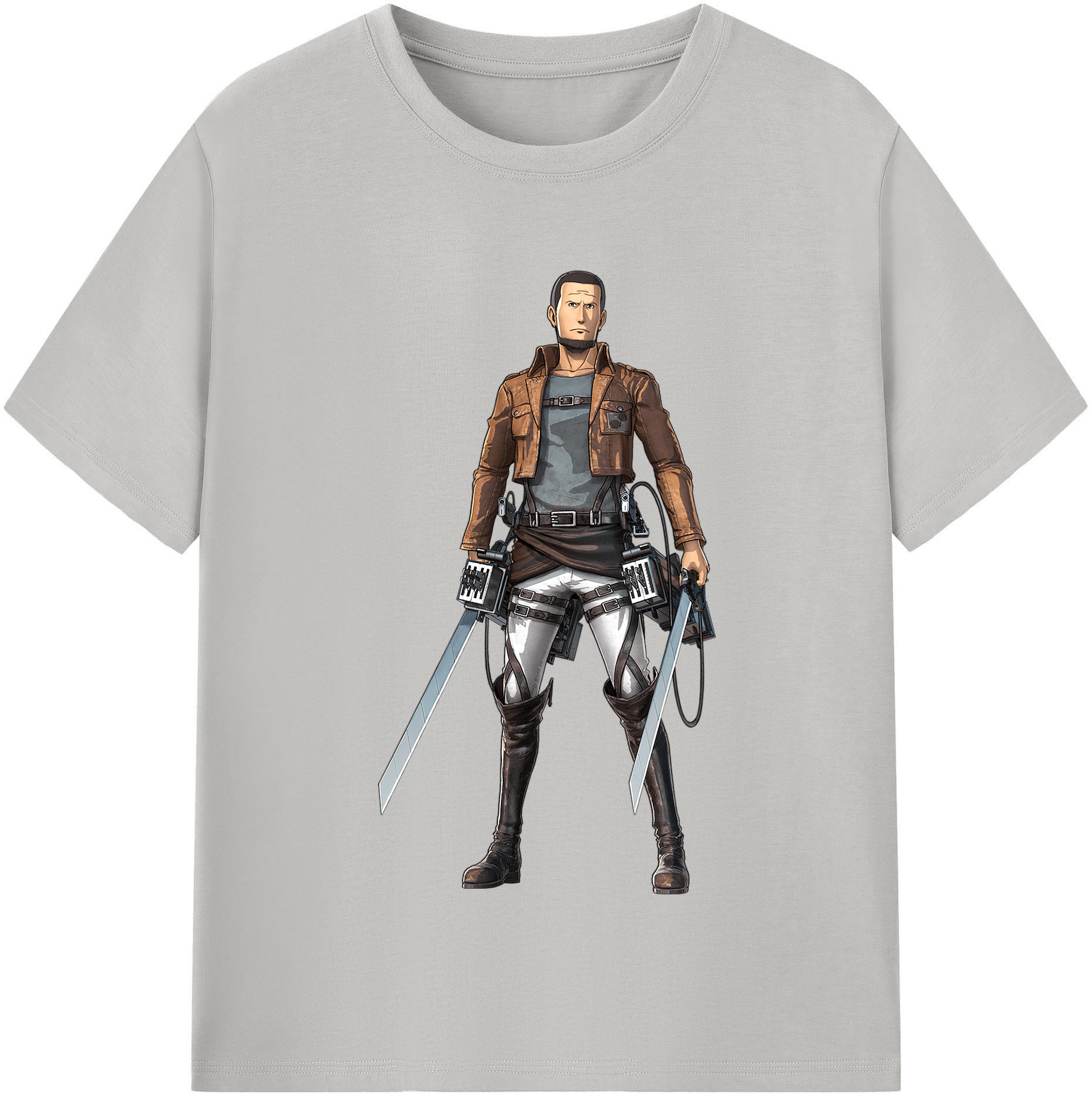 （画像用） 進撃の巨人 Attack on Titan 綿100％半袖Tシャツ（フロントプリント）