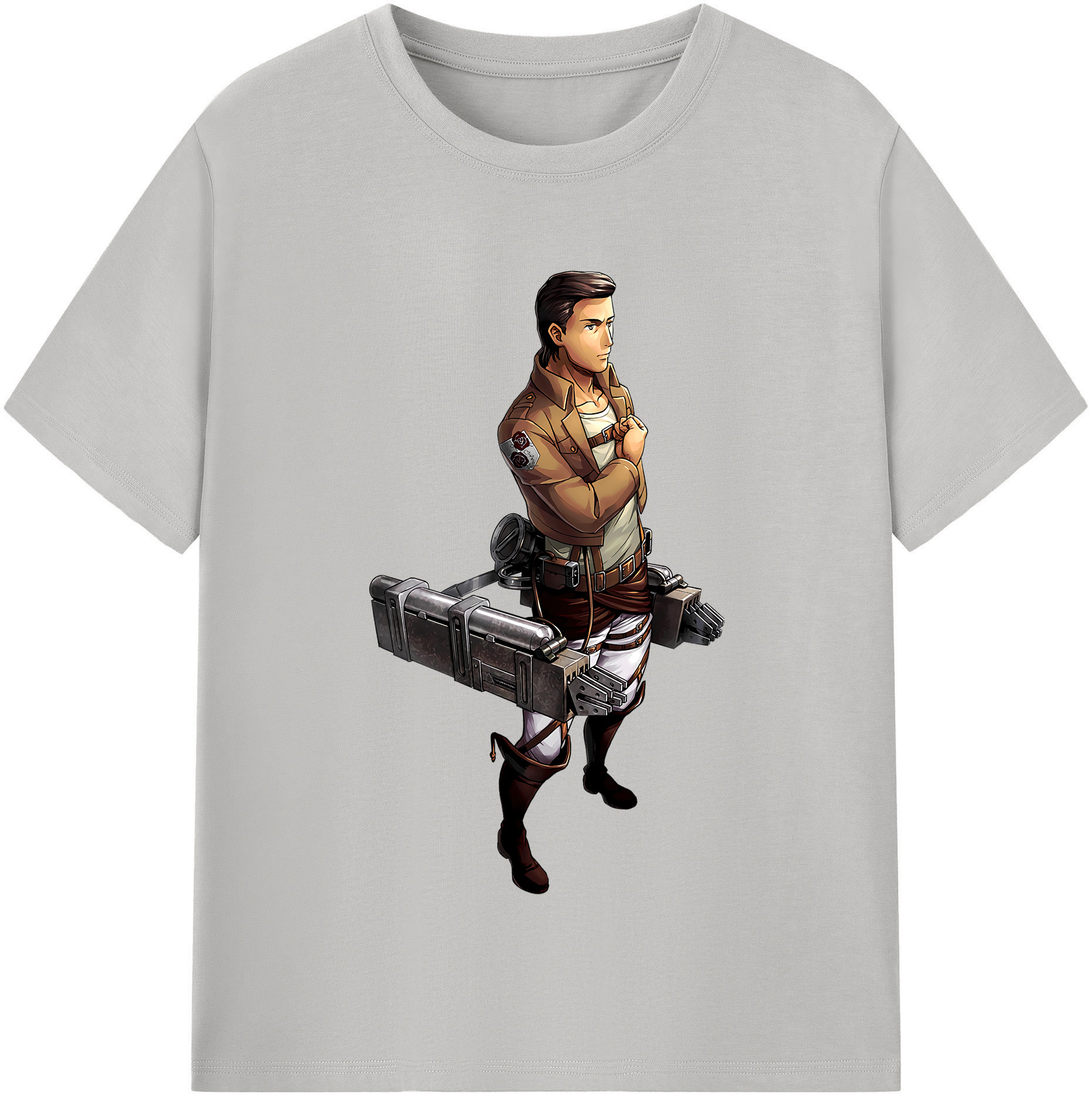 （画像用） 進撃の巨人 Attack on Titan 綿100％半袖Tシャツ（フロントプリント）