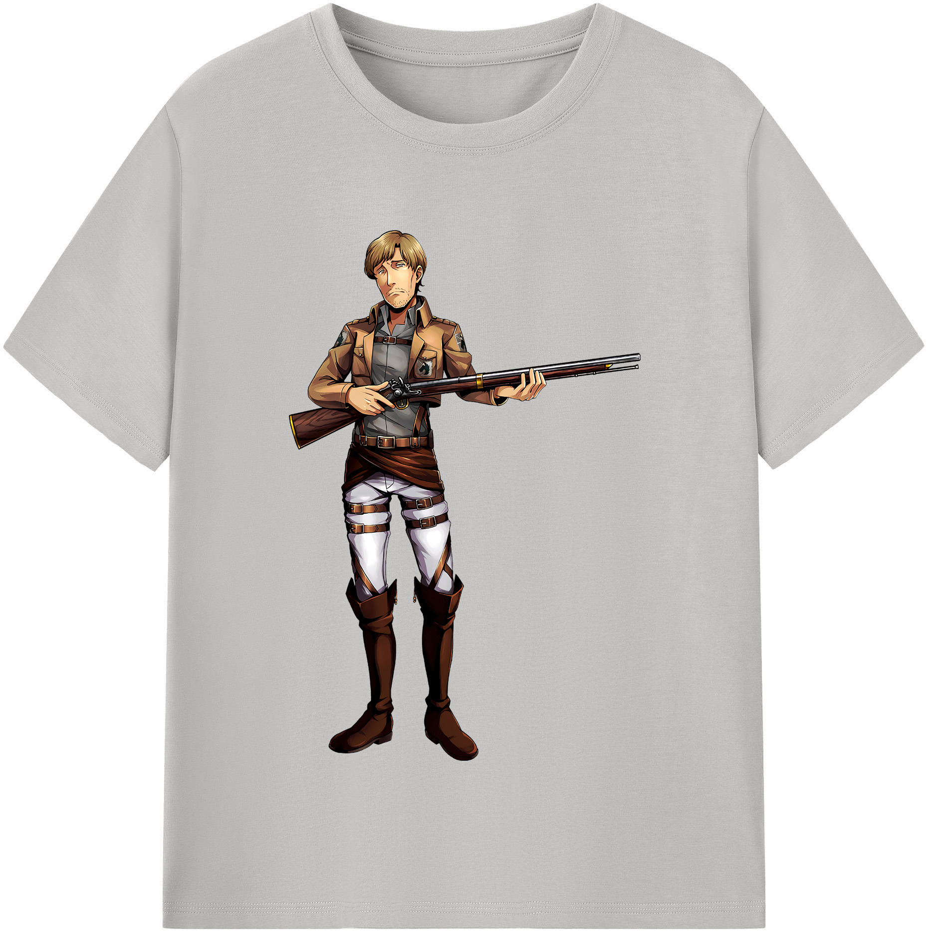 （画像用） 進撃の巨人 Attack on Titan 綿100％半袖Tシャツ（フロントプリント）