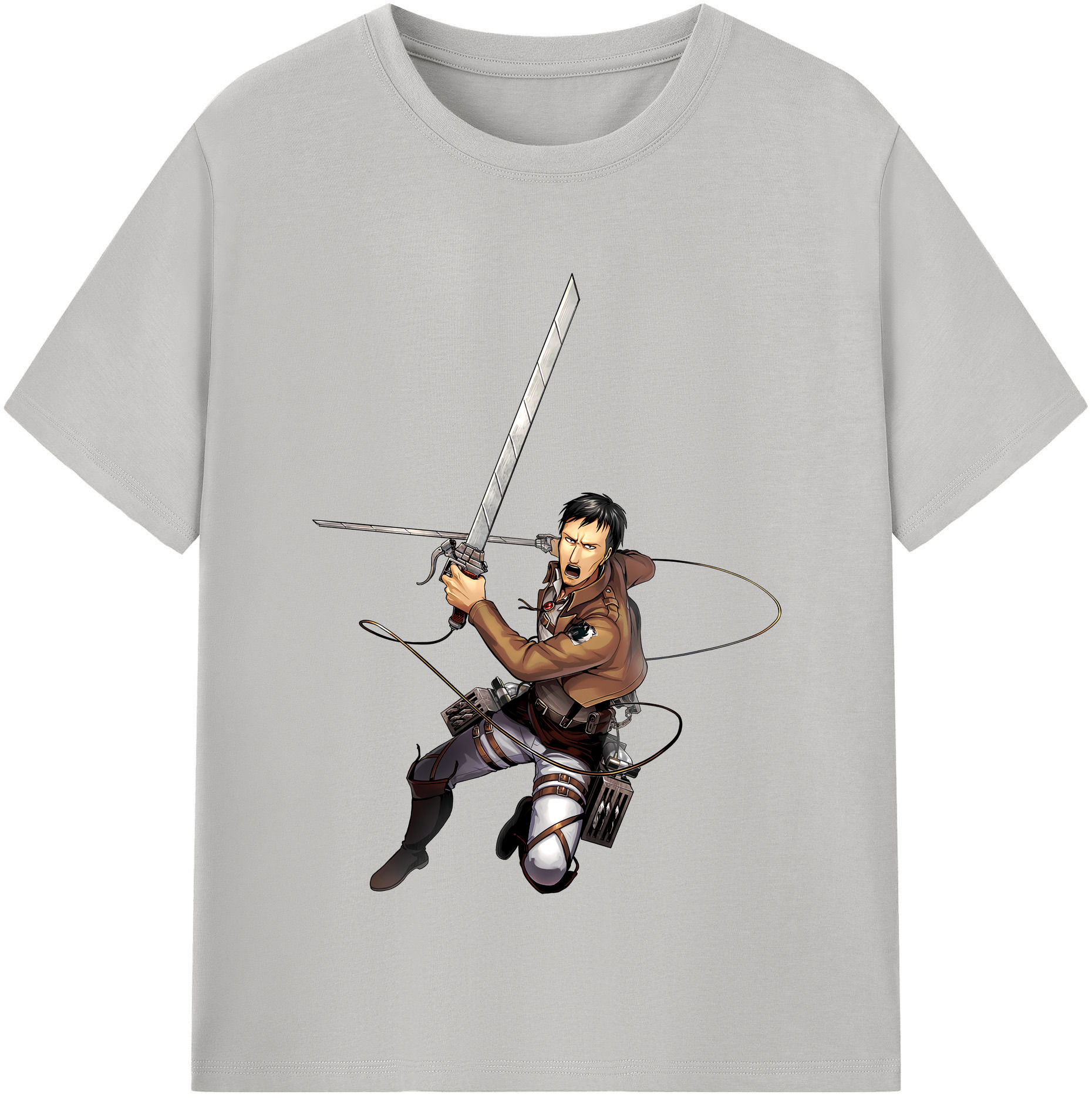 （画像用） 進撃の巨人 Attack on Titan 綿100％半袖Tシャツ（フロントプリント）