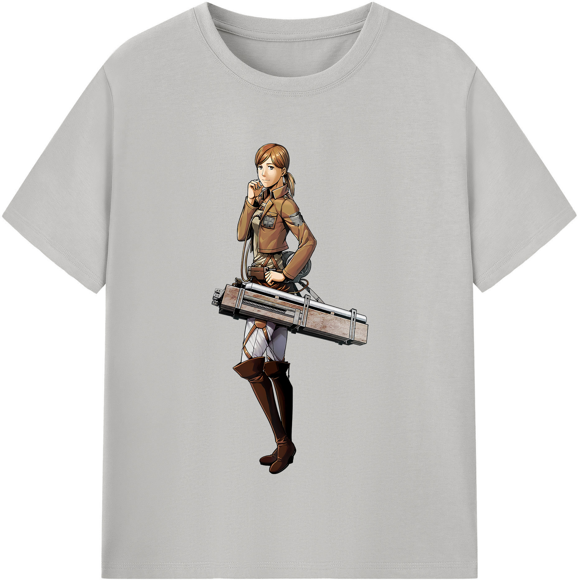 （画像用） 進撃の巨人 Attack on Titan 綿100％半袖Tシャツ（フロントプリント）
