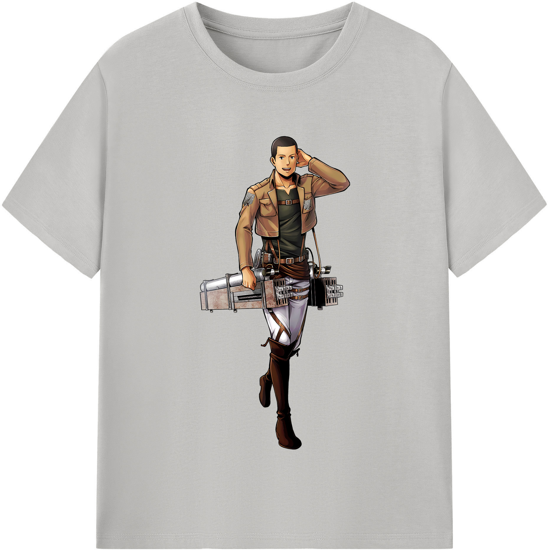 （画像用） 進撃の巨人 Attack on Titan 綿100％半袖Tシャツ（フロントプリント）