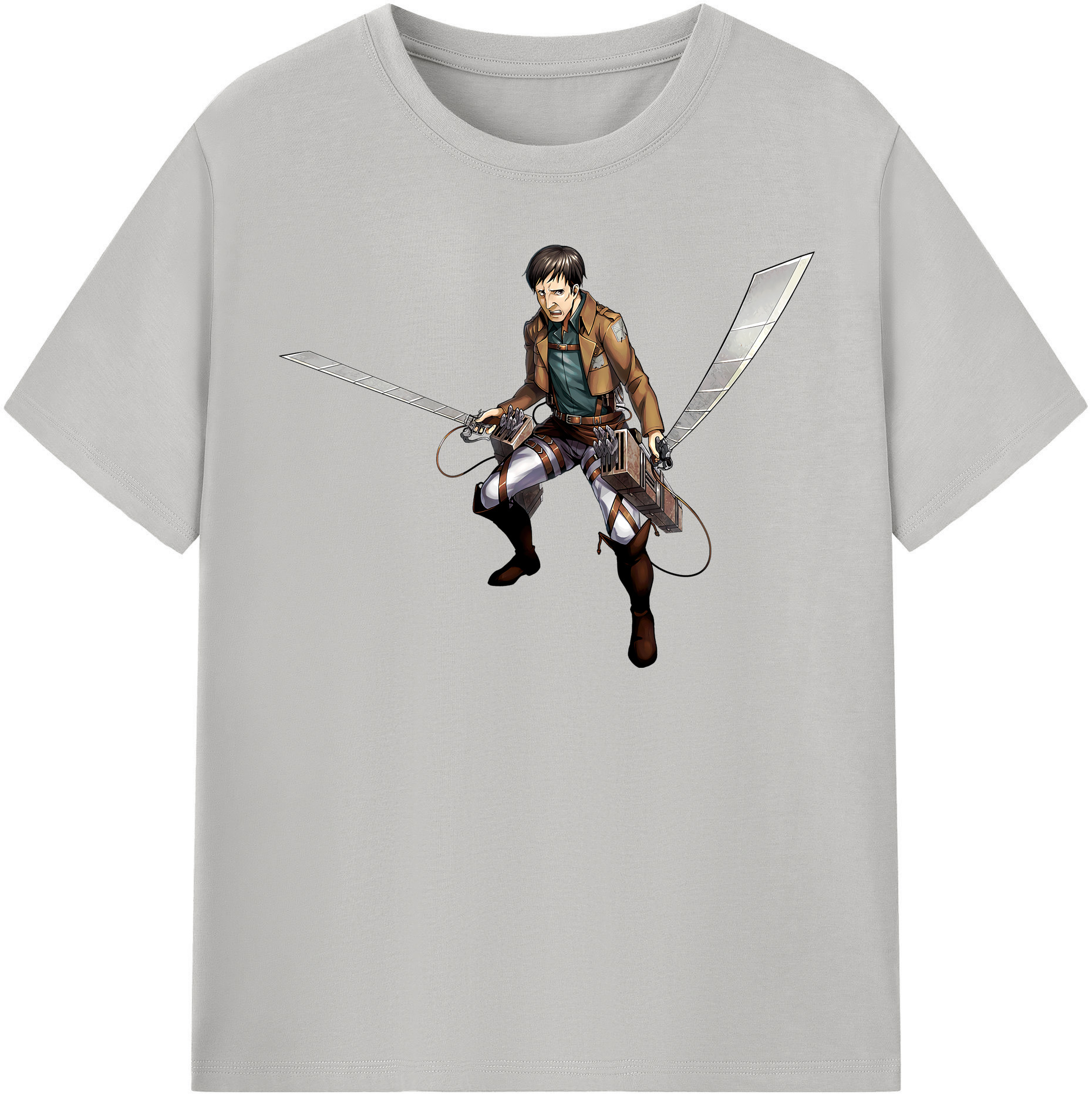 （画像用） 進撃の巨人 Attack on Titan 綿100％半袖Tシャツ（フロントプリント）