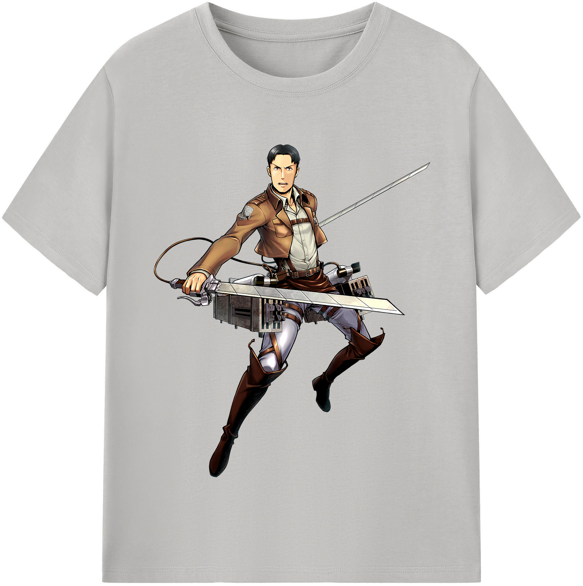 （画像用） 進撃の巨人 Attack on Titan 綿100％半袖Tシャツ（フロントプリント）