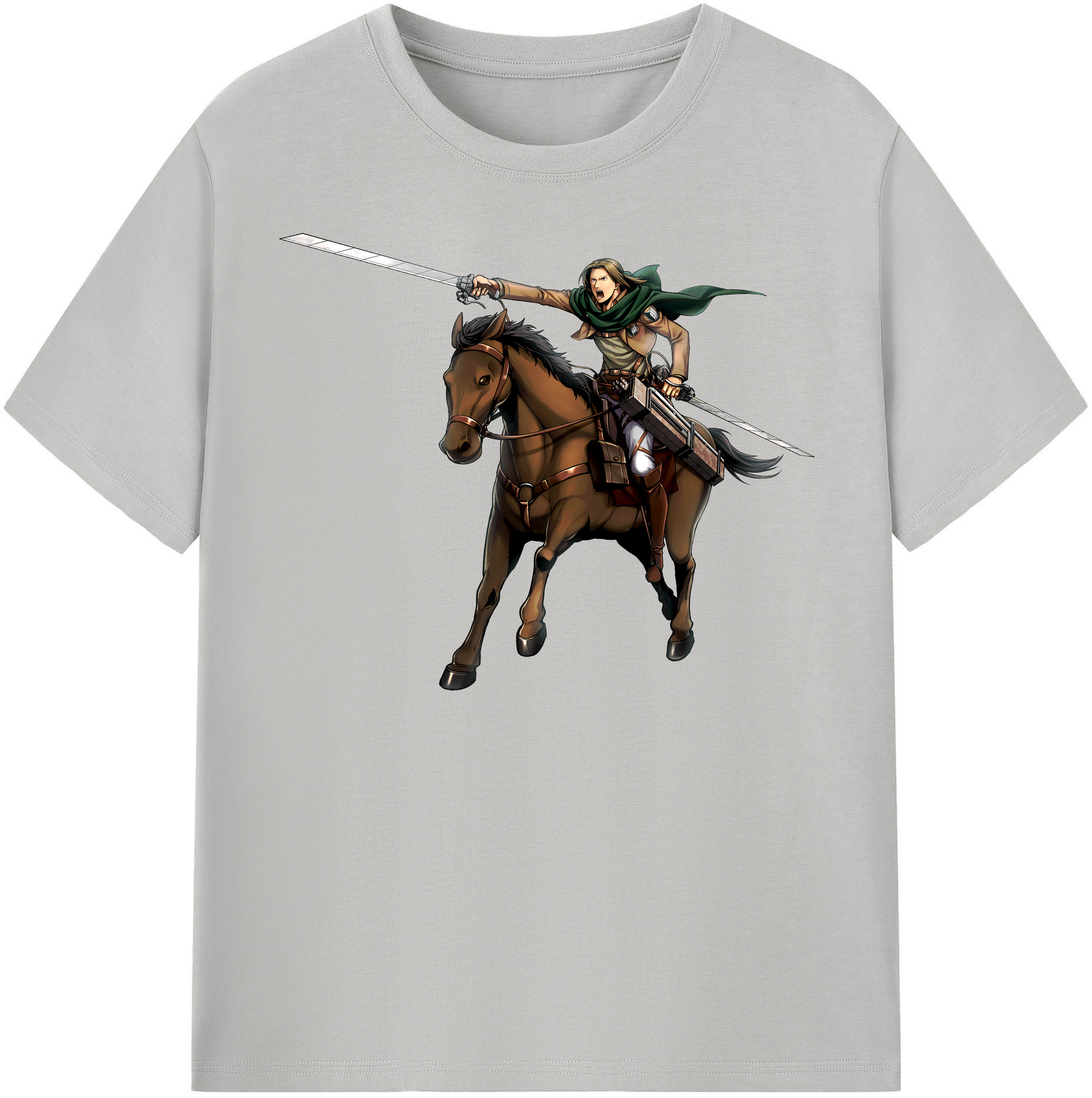 （画像用） 進撃の巨人 Attack on Titan 綿100％半袖Tシャツ（フロントプリント）