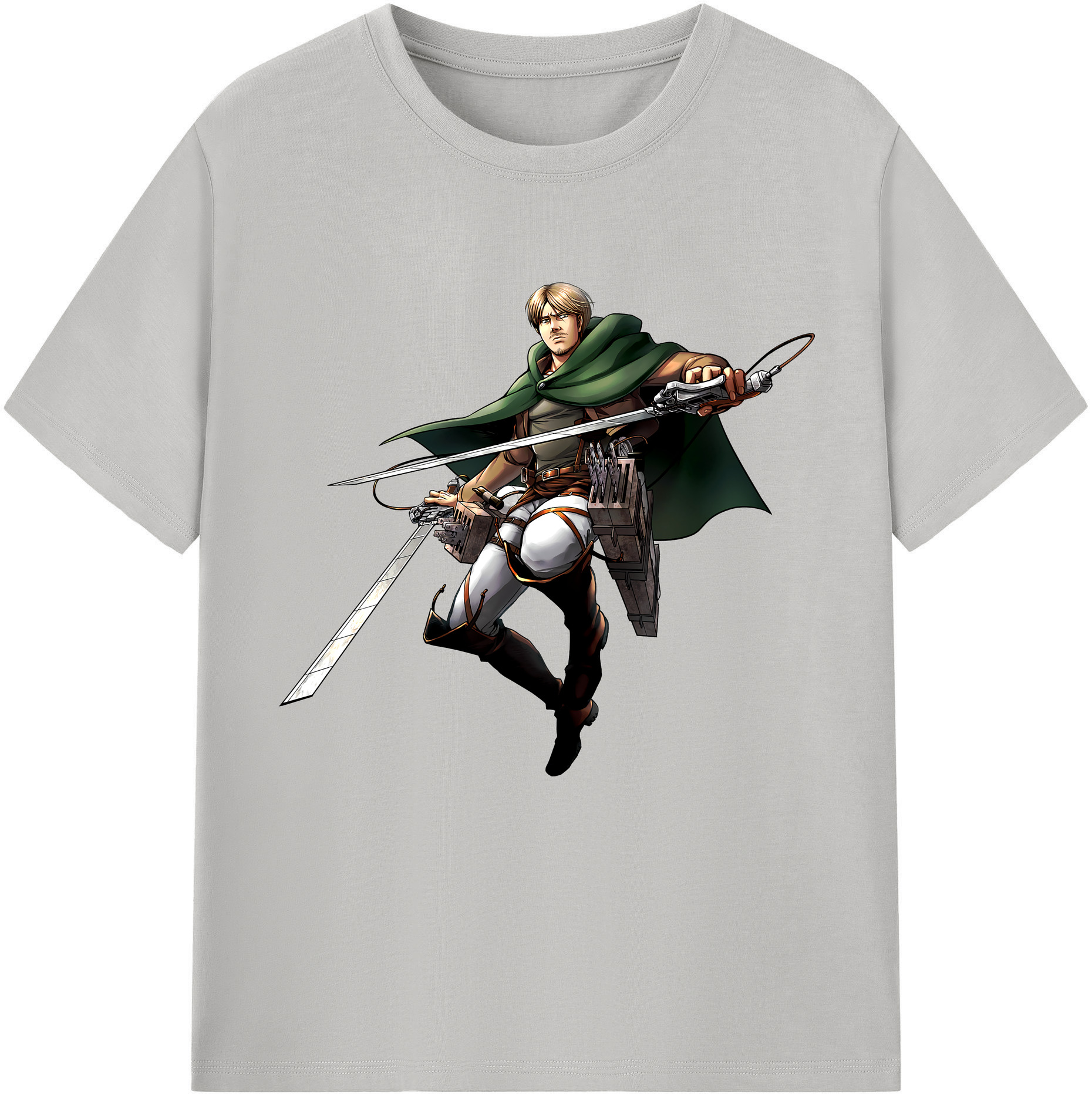 （画像用） 進撃の巨人 Attack on Titan 綿100％半袖Tシャツ（フロントプリント）