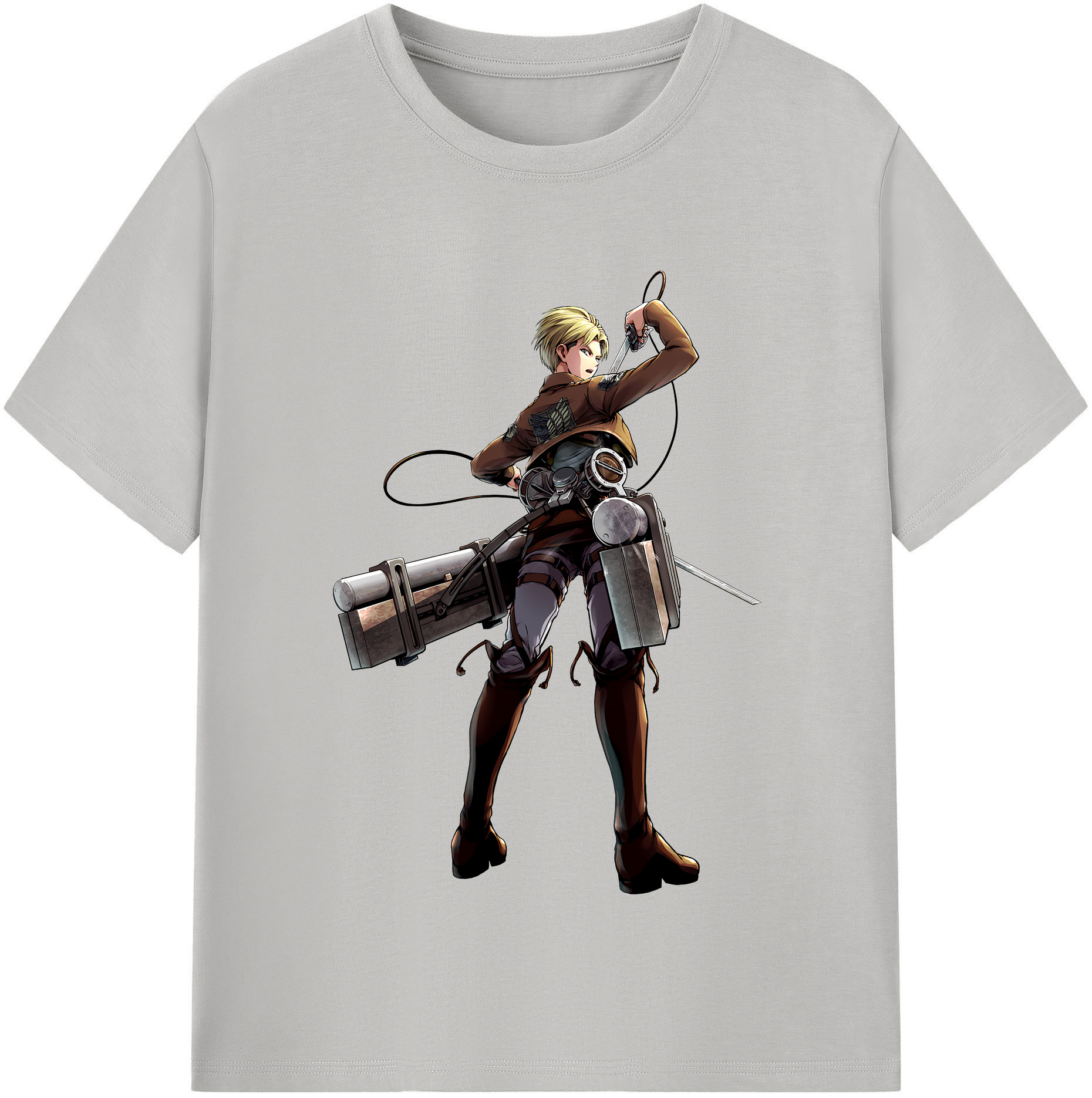 （画像用） 進撃の巨人 Attack on Titan 綿100％半袖Tシャツ（フロントプリント）
