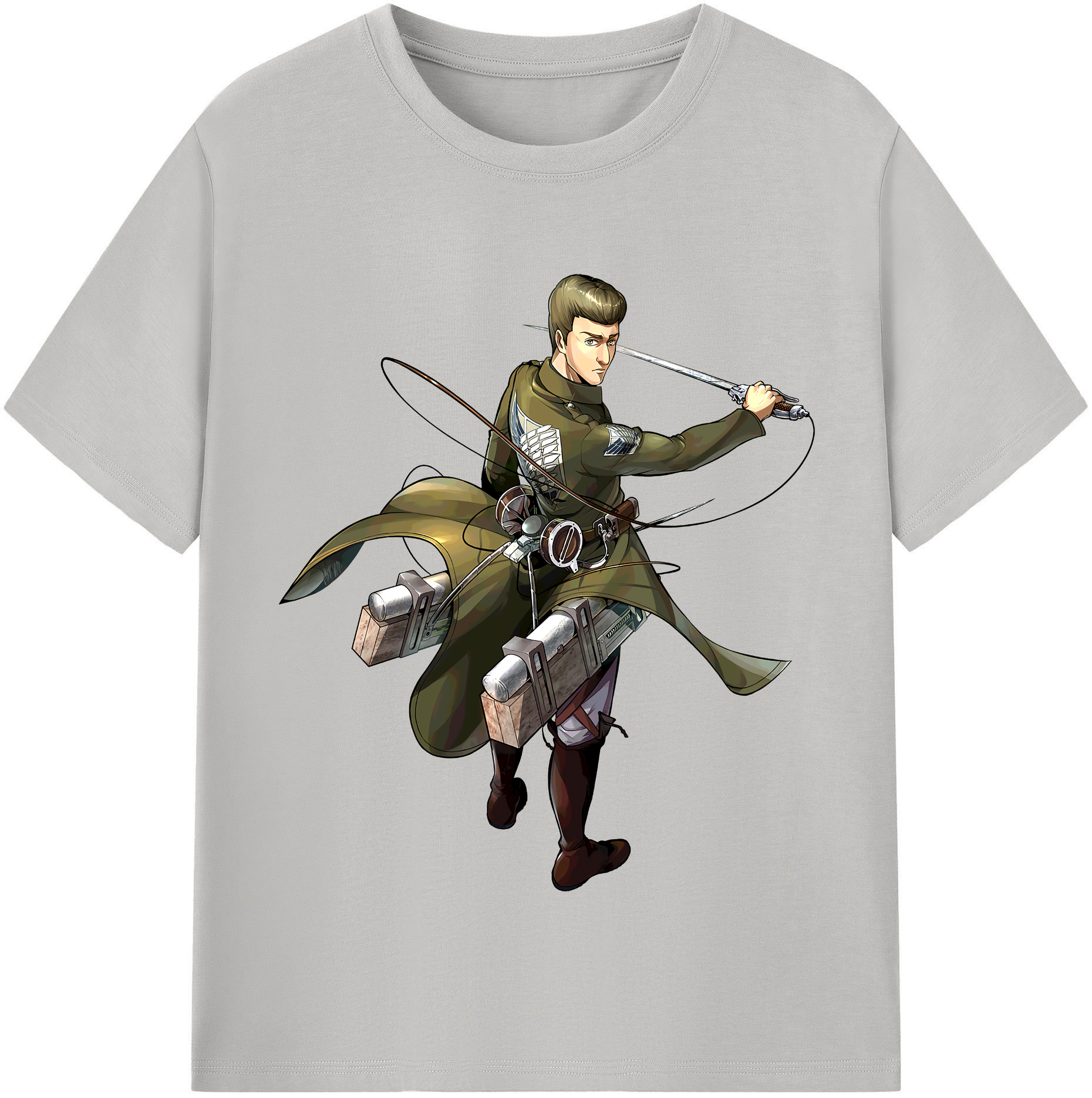 （画像用） 進撃の巨人 Attack on Titan 綿100％半袖Tシャツ（フロントプリント）
