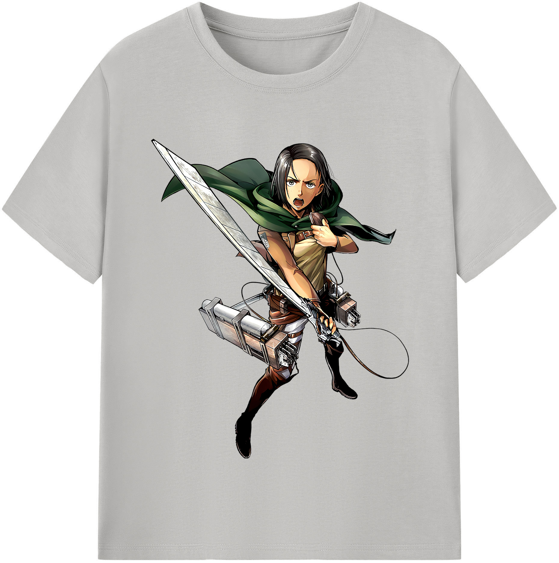 （画像用） 進撃の巨人 Attack on Titan 綿100％半袖Tシャツ（フロントプリント）