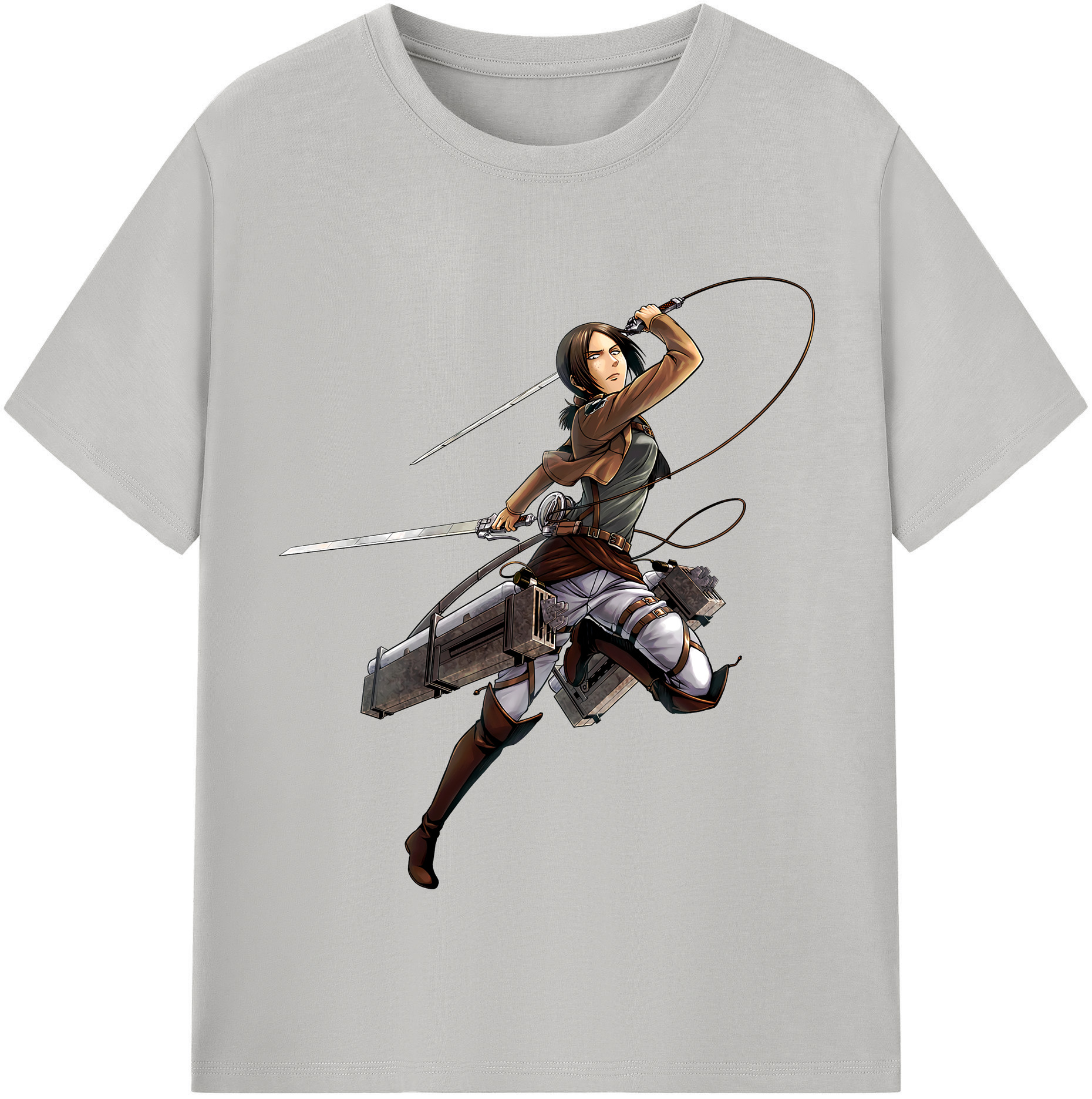 （画像用） 進撃の巨人 Attack on Titan 綿100％半袖Tシャツ（フロントプリント）