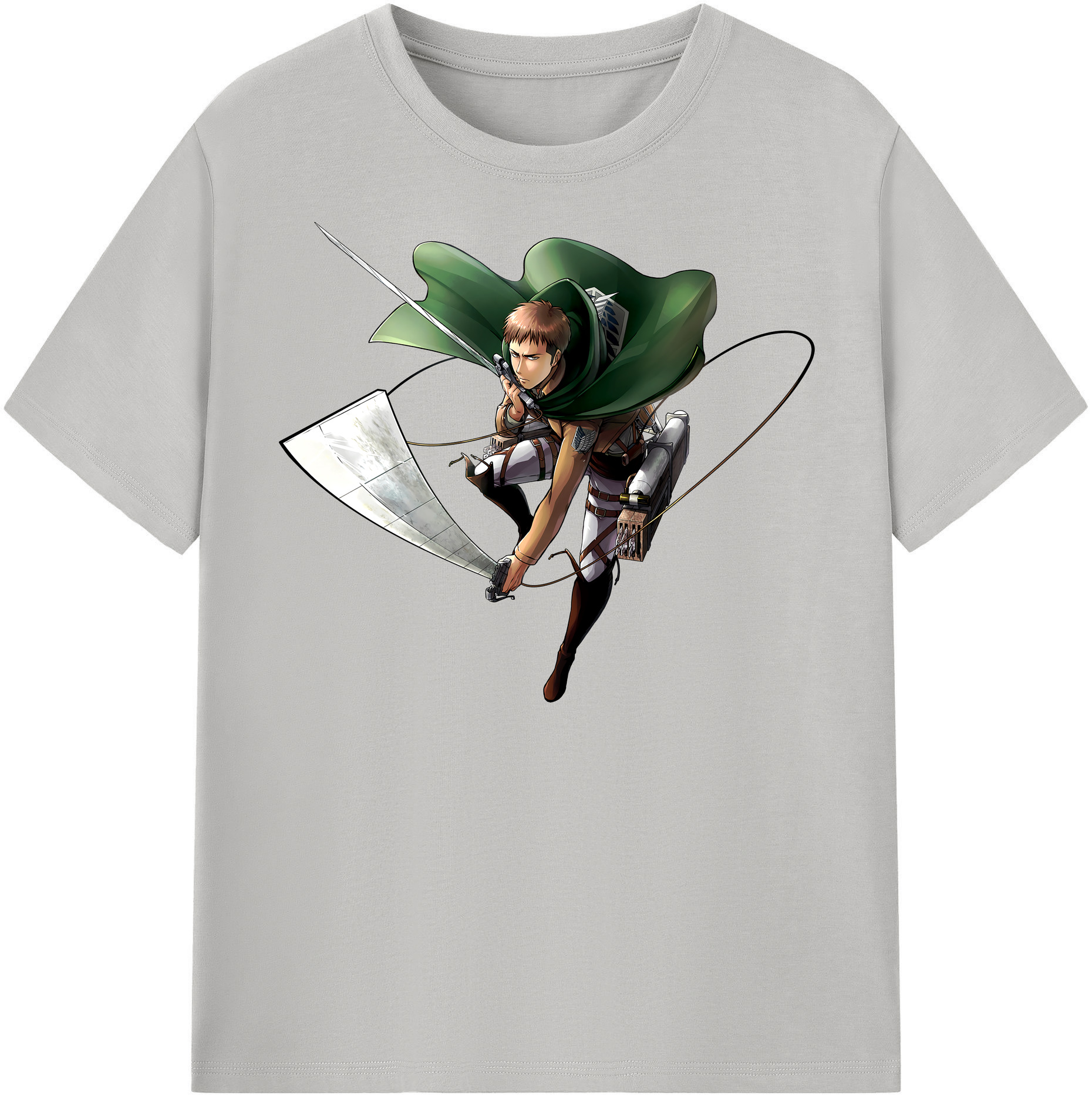 （画像用） 進撃の巨人 Attack on Titan 綿100％半袖Tシャツ（フロントプリント）