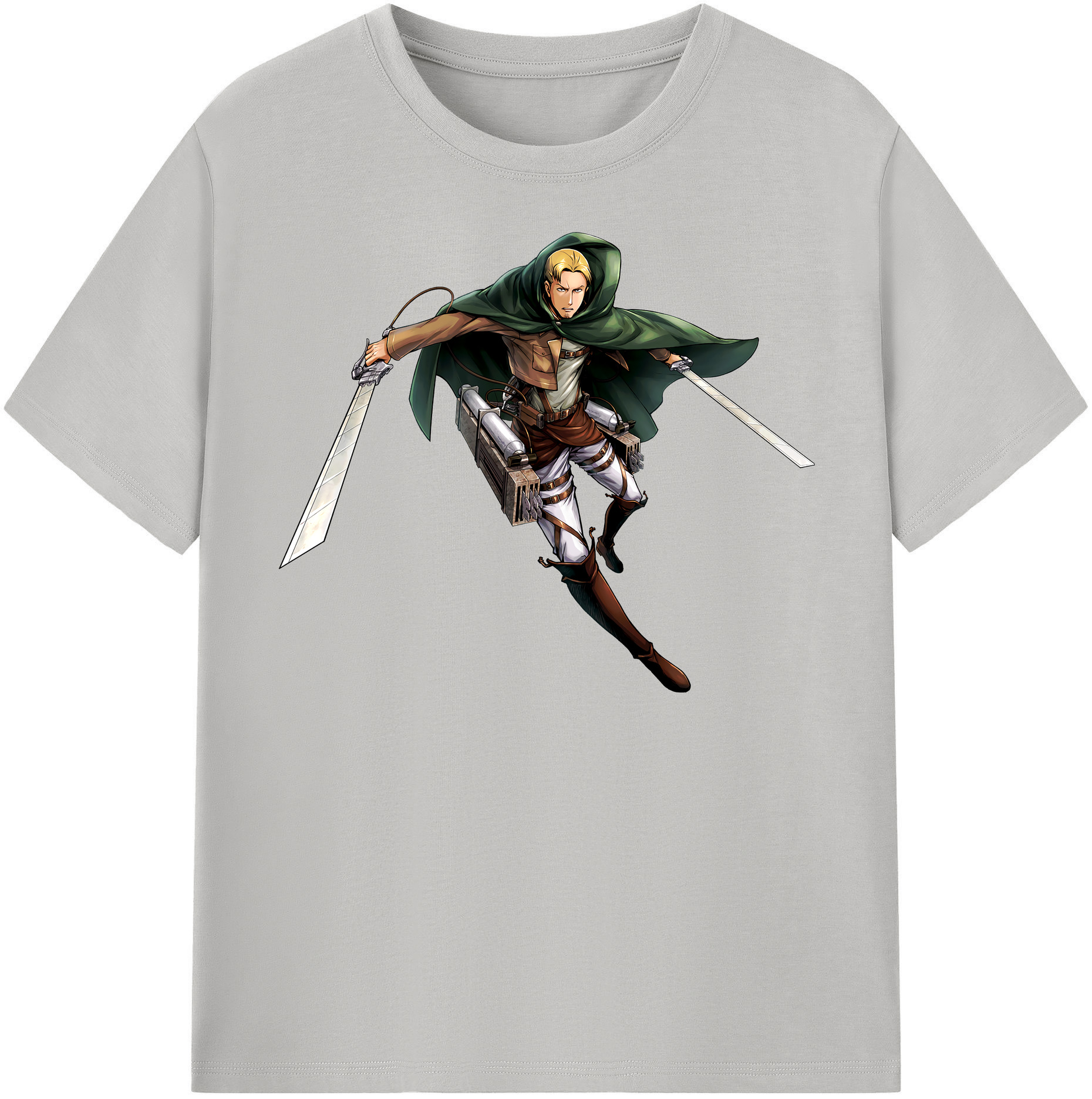 （画像用） 進撃の巨人 Attack on Titan 綿100％半袖Tシャツ（フロントプリント）