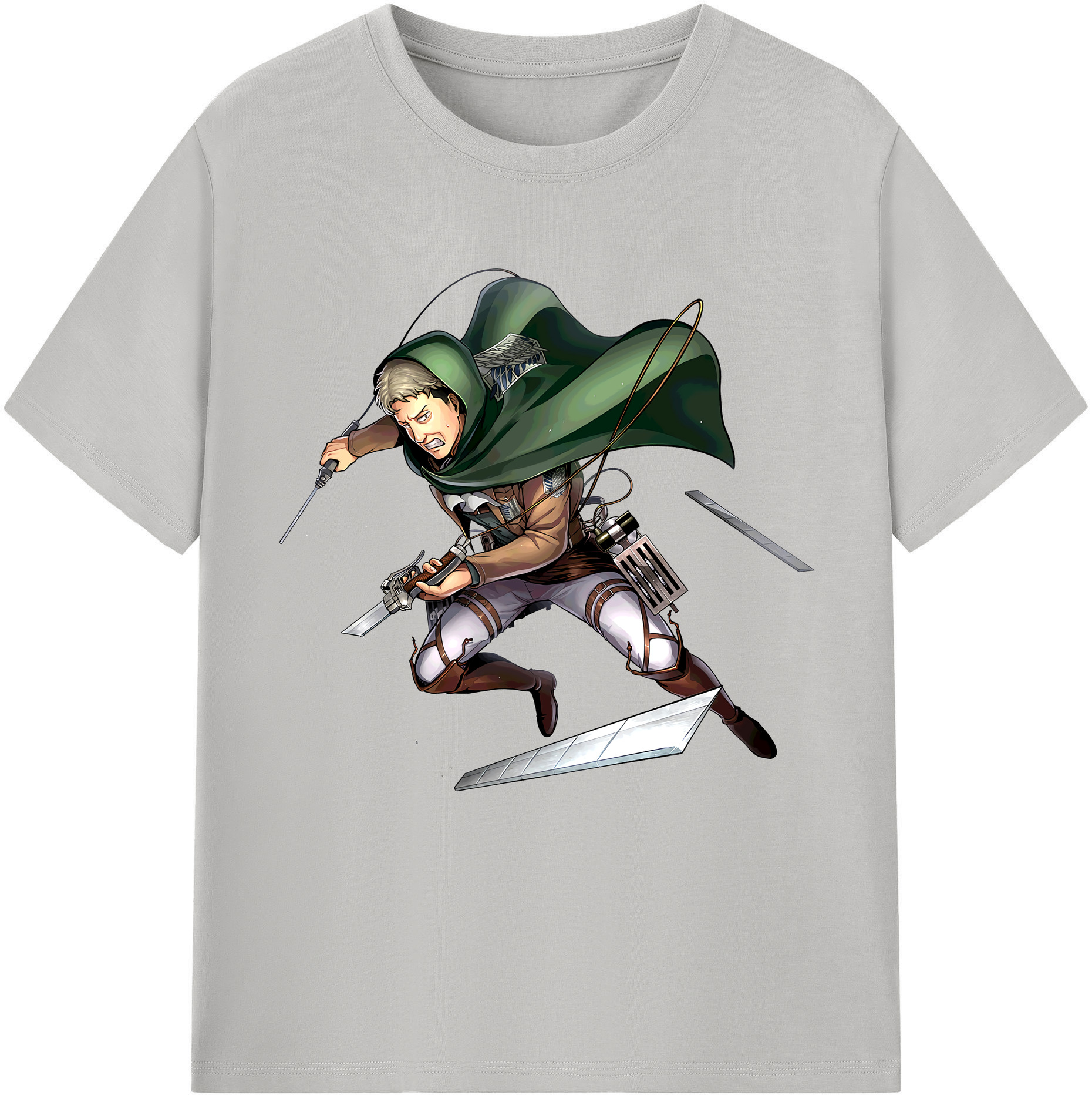 （画像用） 進撃の巨人 Attack on Titan 綿100％半袖Tシャツ（フロントプリント）