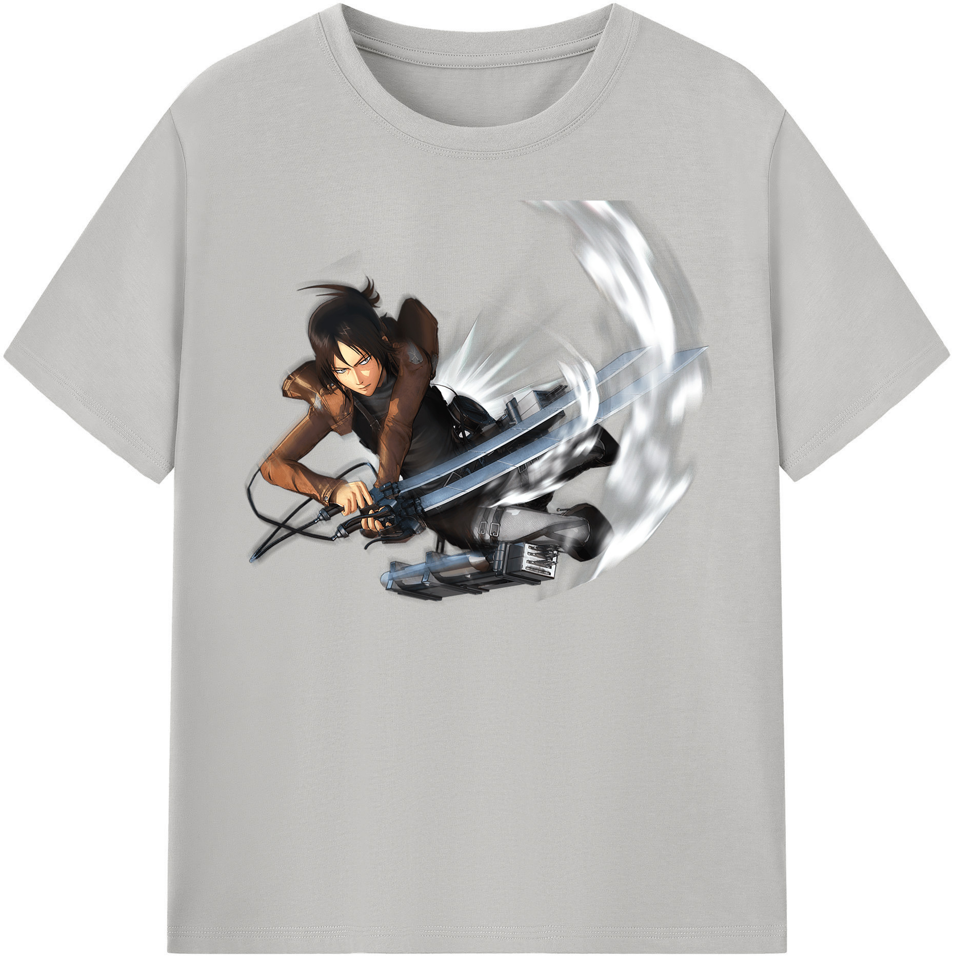 （画像用） 進撃の巨人 Attack on Titan 綿100％半袖Tシャツ（フロントプリント）