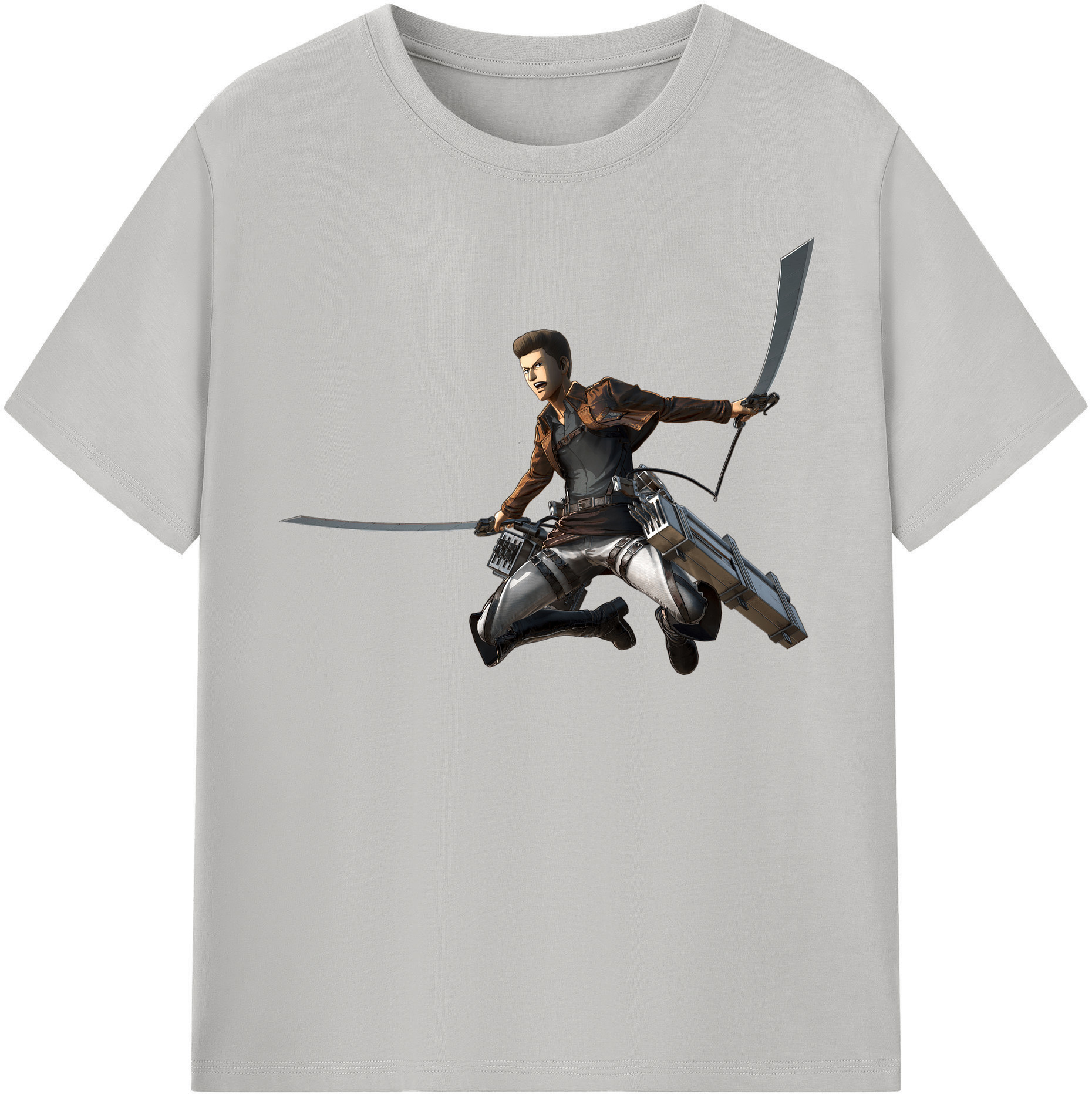 （画像用） 進撃の巨人 Attack on Titan 綿100％半袖Tシャツ（フロントプリント）