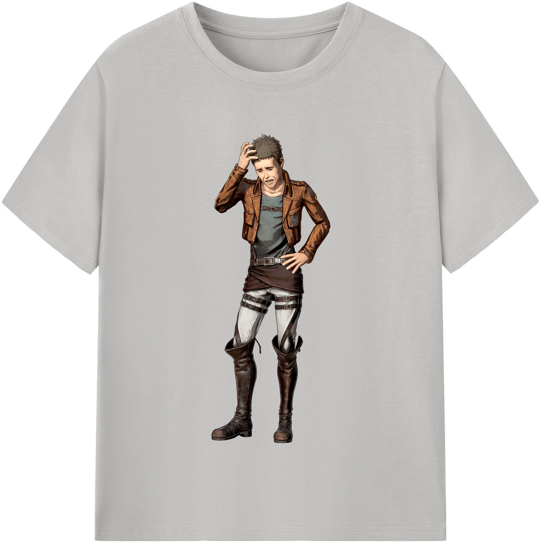 （画像用） 進撃の巨人 Attack on Titan 綿100％半袖Tシャツ（フロントプリント）