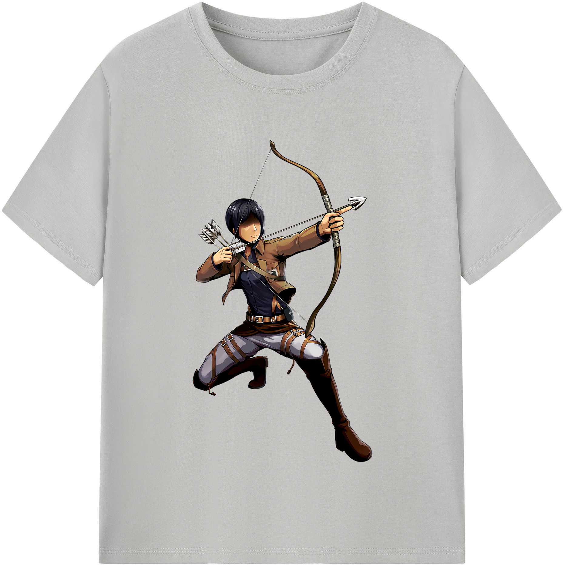 （画像用） 進撃の巨人 Attack on Titan 綿100％半袖Tシャツ（フロントプリント）