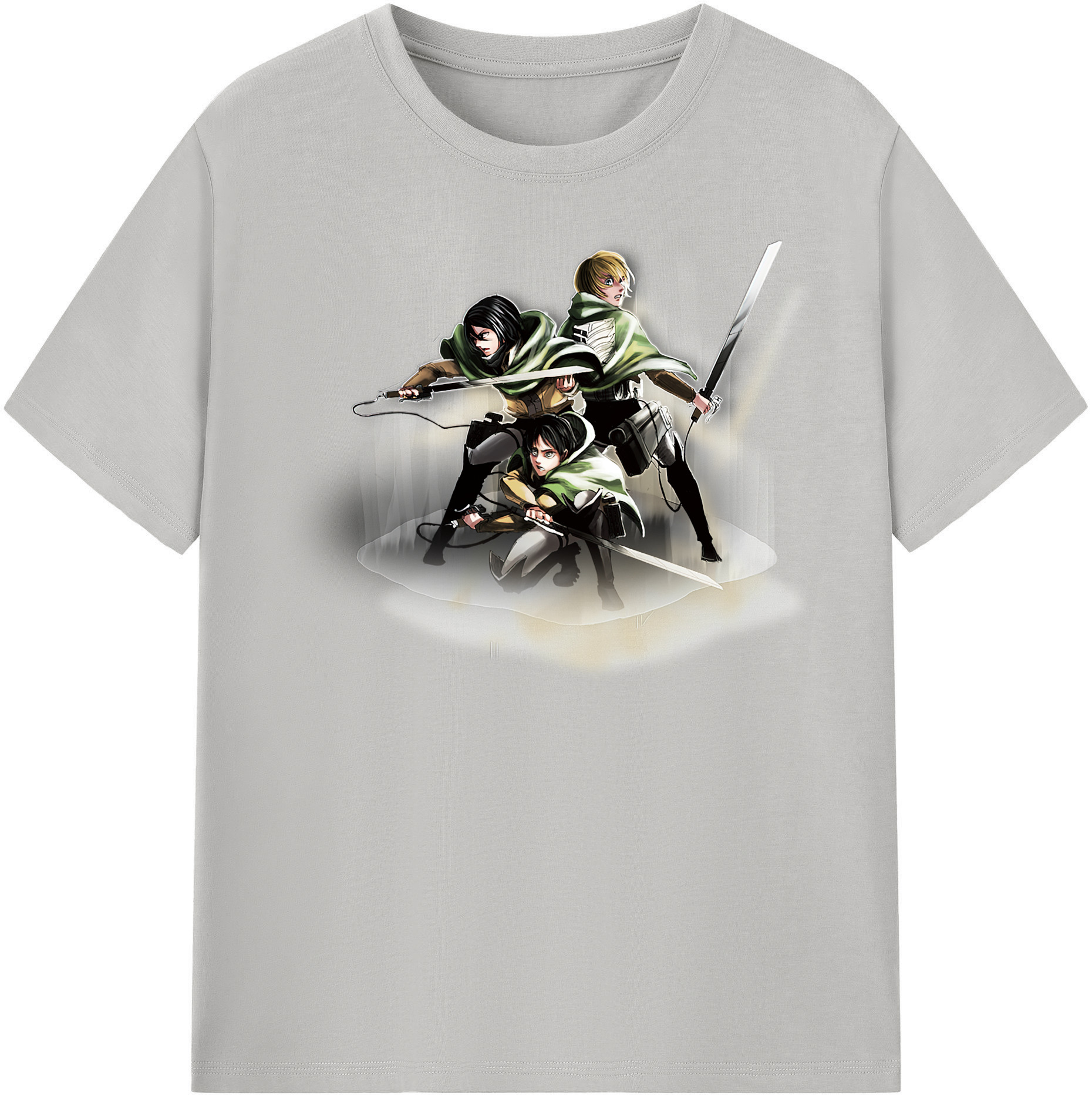 （画像用） 進撃の巨人 Attack on Titan 綿100％半袖Tシャツ（フロントプリント）