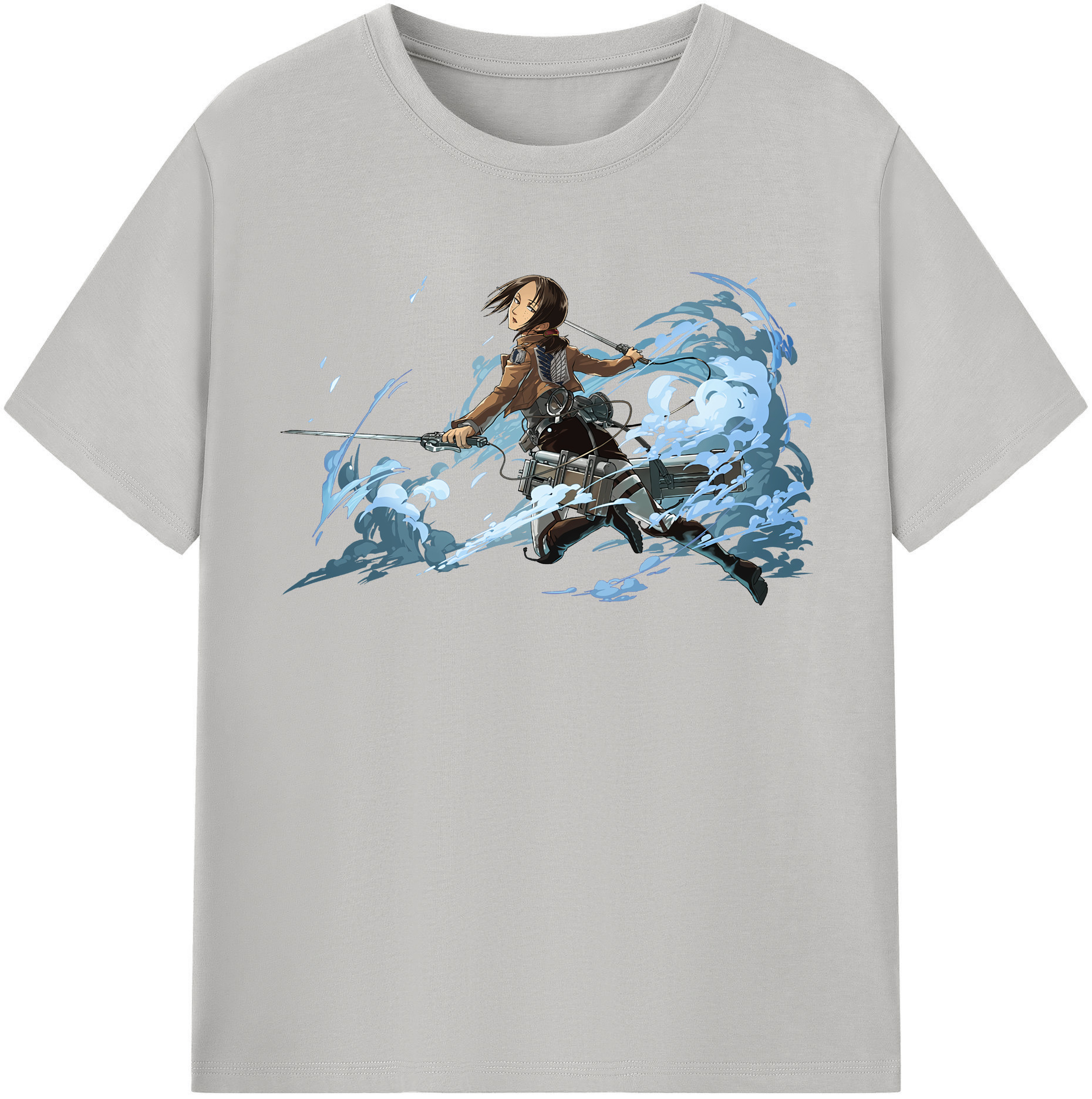 （画像用） 進撃の巨人 Attack on Titan 綿100％半袖Tシャツ（フロントプリント）