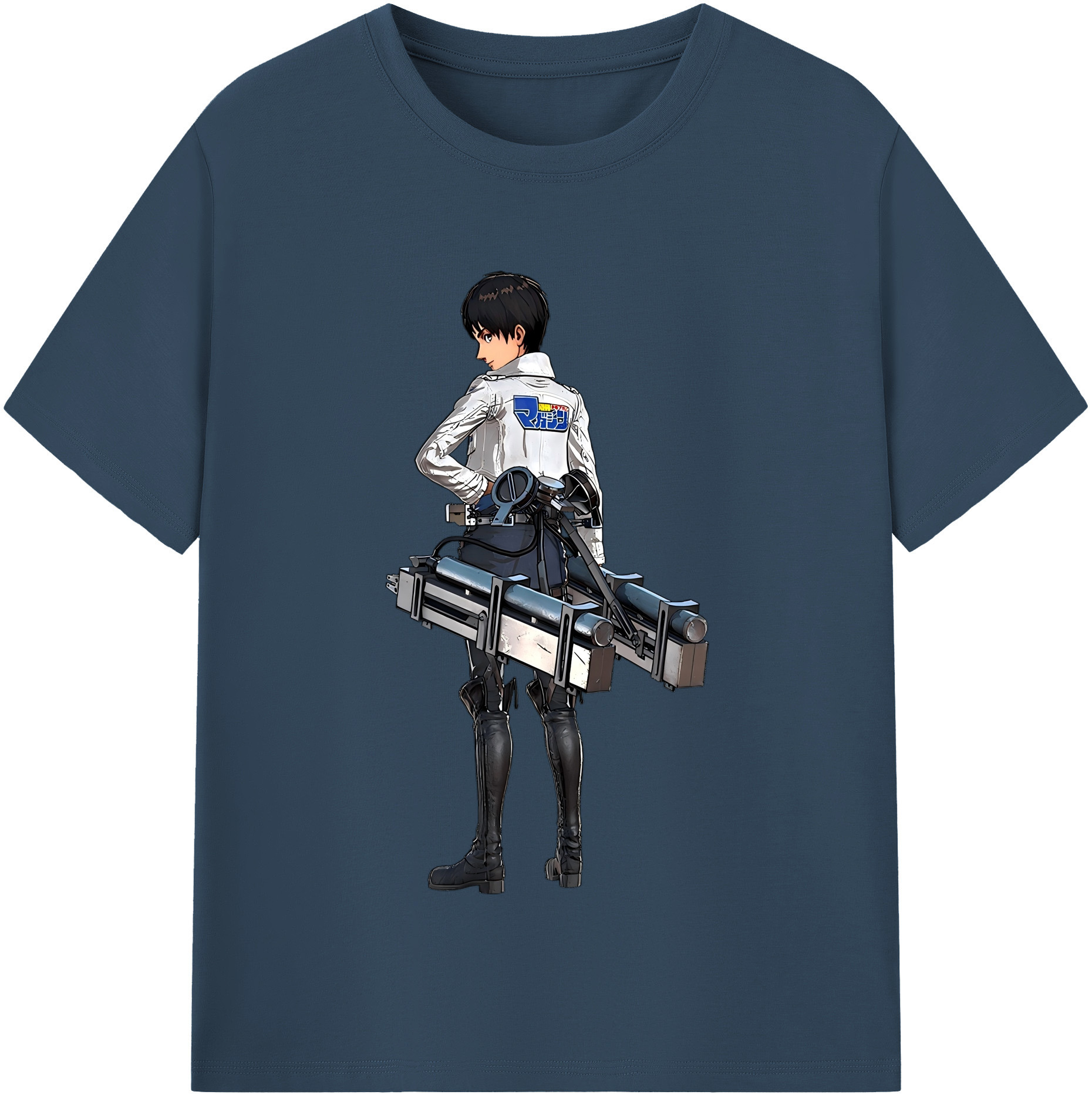 （画像用） 進撃の巨人 エレン･イェーガー Attack on Titan Eren Jäger 綿100％半袖Tシャツ（フロントプリント）