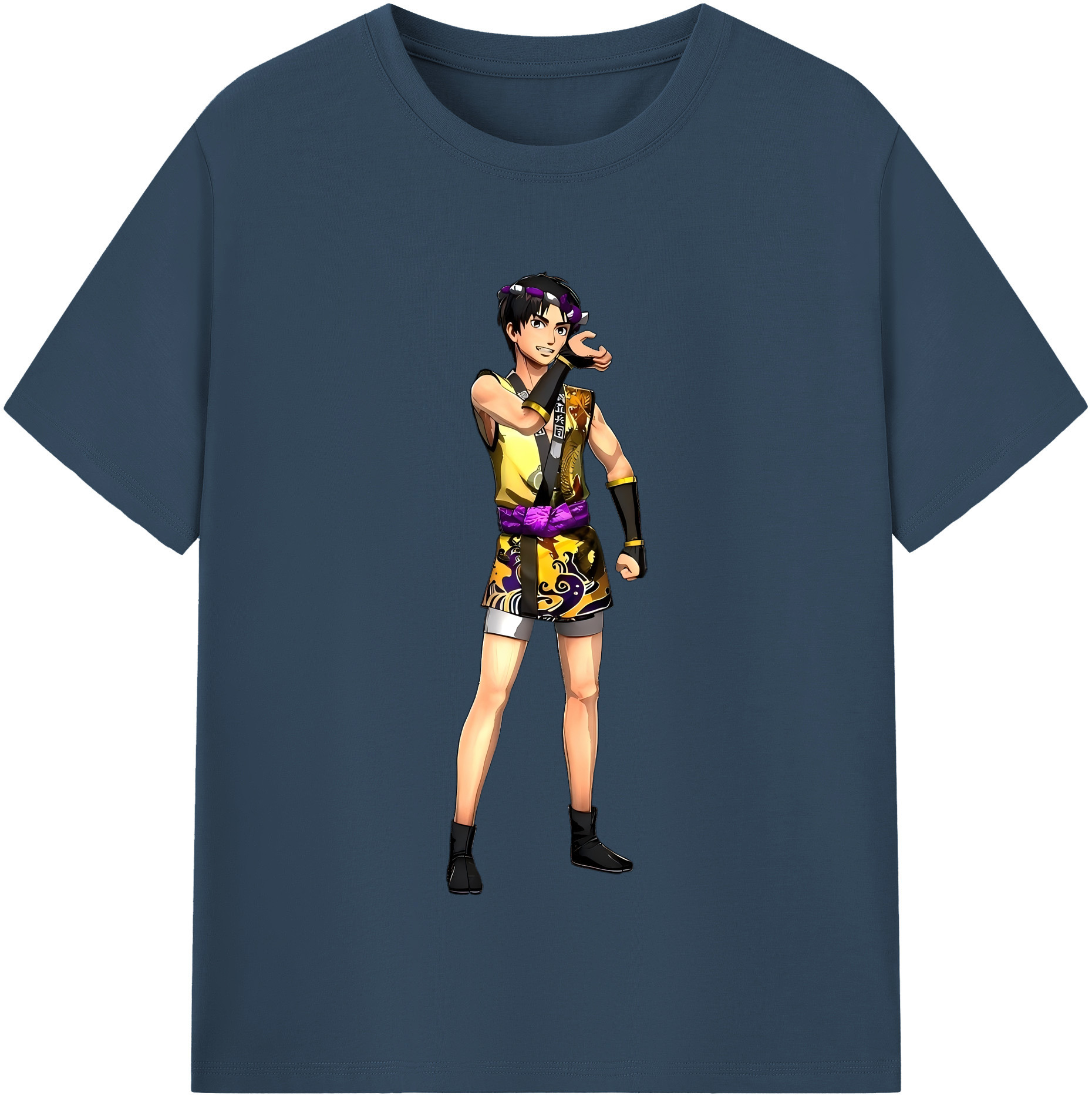 （画像用） 進撃の巨人 リヴァイ·アッカーマン Attack on Titan Levi Ackerman 綿100％半袖Tシャツ（フロントプリント）