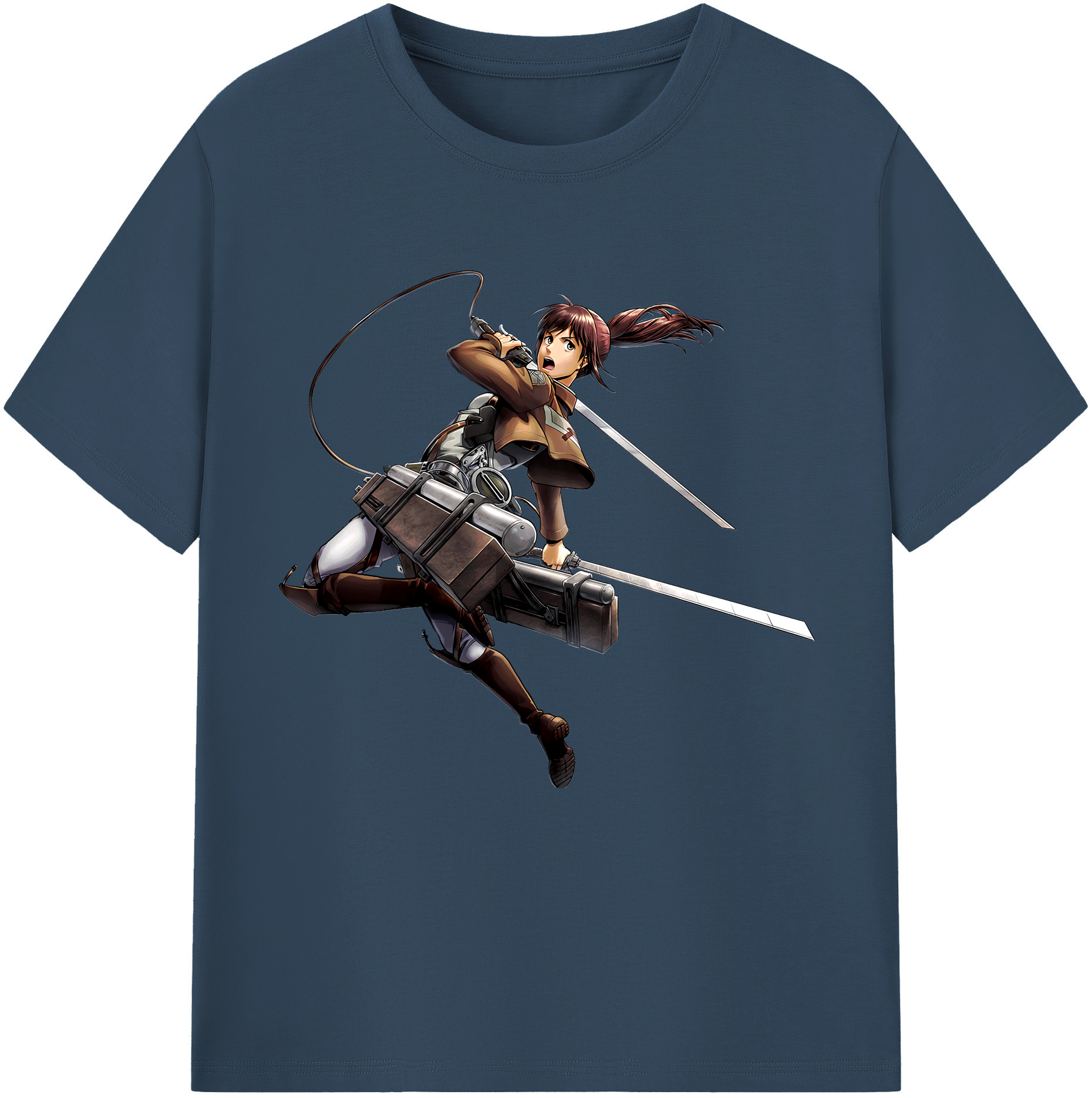 （画像用） 進撃の巨人 サシャ·ブラウス Attack on Titan Sasha Blaus 綿100％半袖Tシャツ（フロントプリント）
