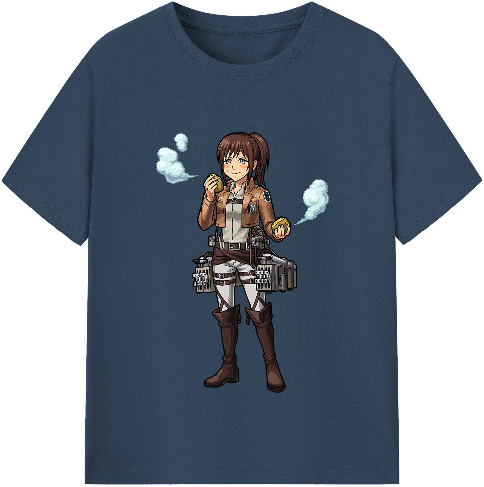 （画像用） 進撃の巨人 サシャ·ブラウス Attack on Titan Sasha Blaus 綿100％半袖Tシャツ（フロントプリント）