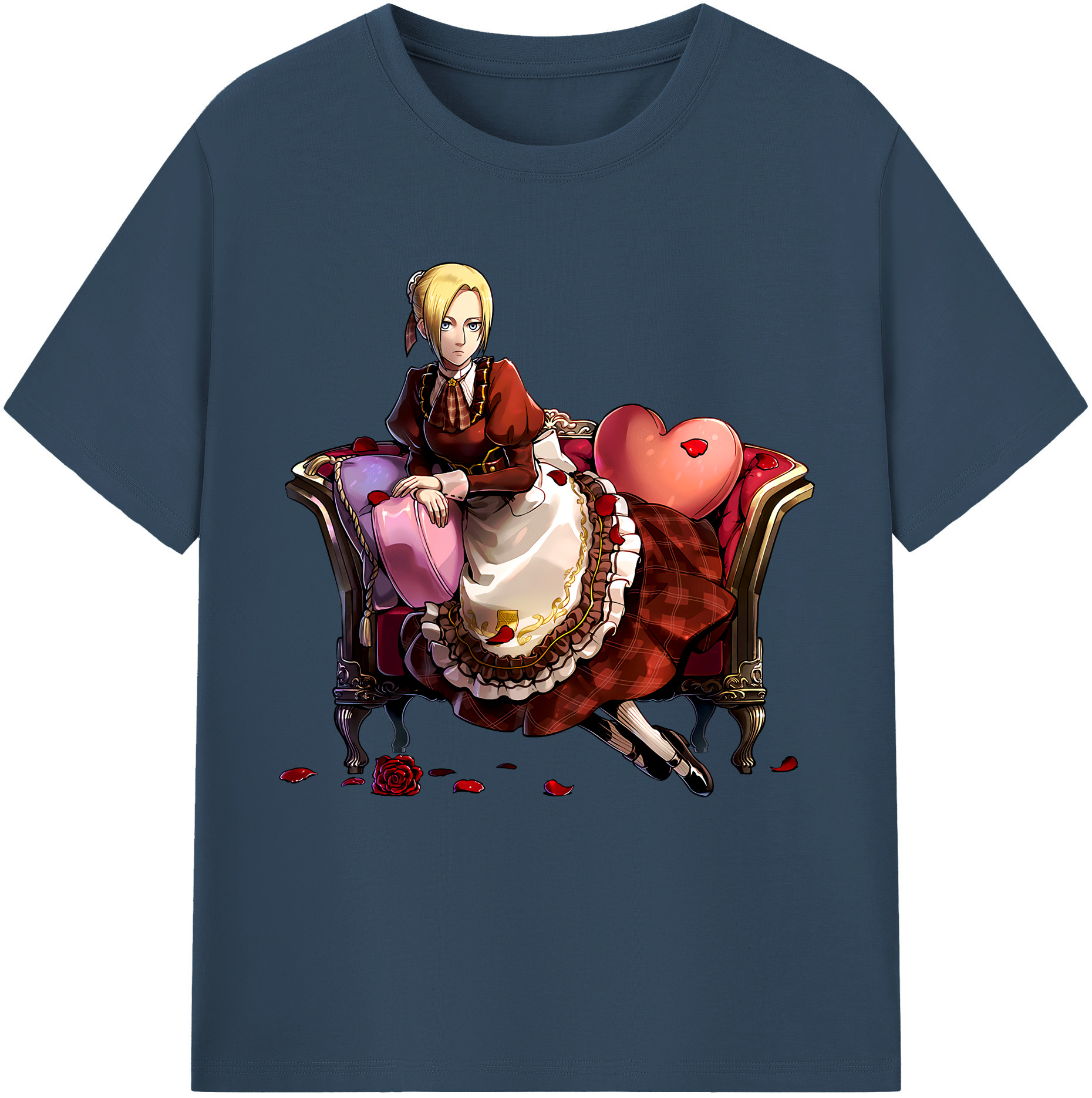 （画像用） 進撃の巨人 アニ・レオンハート Attack on Titan Annie Leonhart 綿100％半袖Tシャツ（フロントプリント）