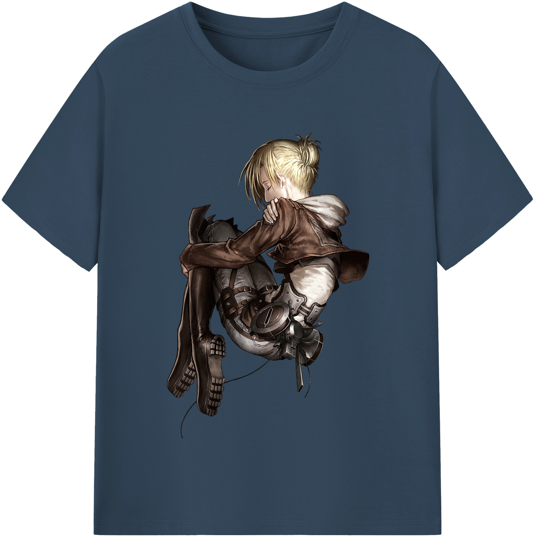 （画像用） 進撃の巨人 アニ・レオンハート Attack on Titan Annie Leonhart 綿100％半袖Tシャツ（フロントプリント）