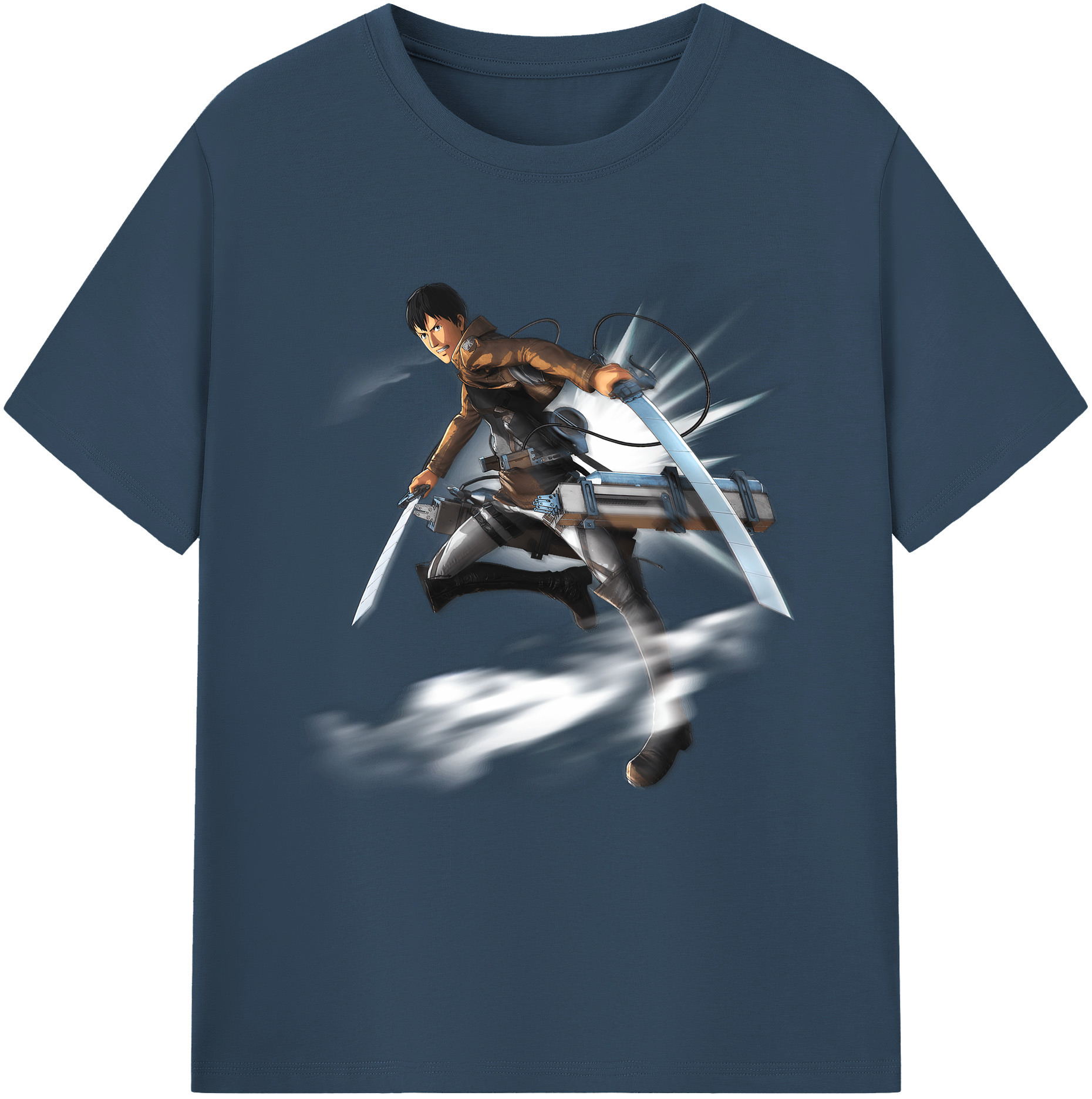 （画像用） 進撃の巨人 ベルトルト・フーバー Attack on Titan Bertholdt Hoover 綿100％半袖Tシャツ（フロントプリント）
