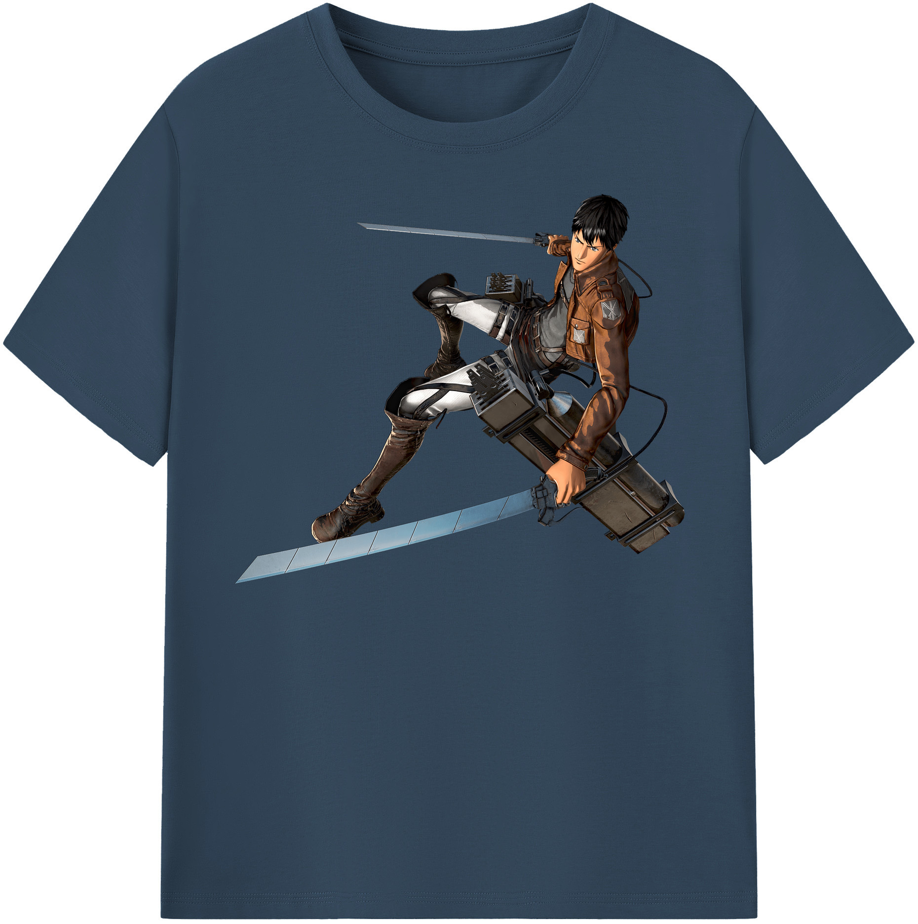 （画像用） 進撃の巨人 ベルトルト・フーバー Attack on Titan Bertholdt Hoover 綿100％半袖Tシャツ（フロントプリント）