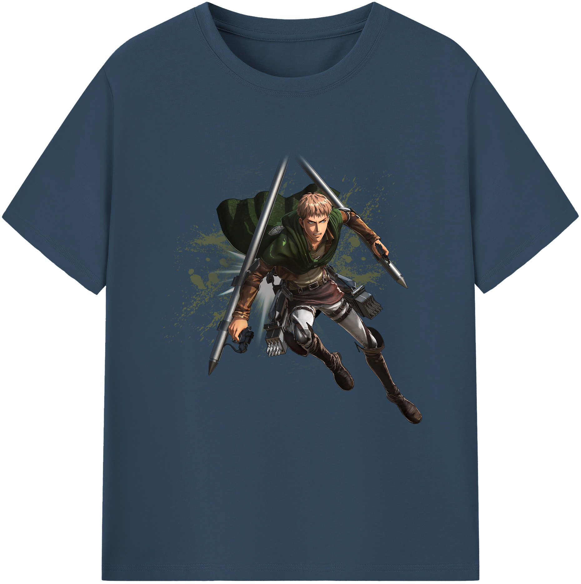 （画像用） 進撃の巨人 ジャン・キルシュタイン Attack on Titan Jean Kirstein 綿100％半袖Tシャツ（フロントプリント）