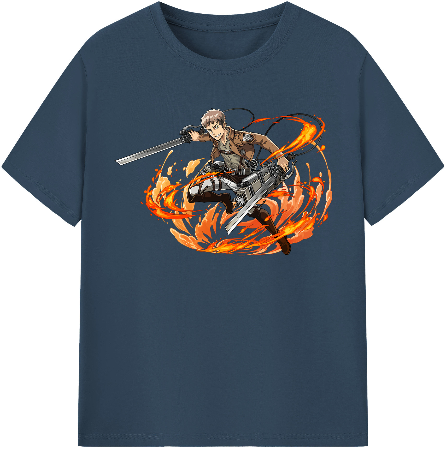 （画像用） 進撃の巨人 ジャン・キルシュタイン Attack on Titan Jean Kirstein 綿100％半袖Tシャツ（フロントプリント）