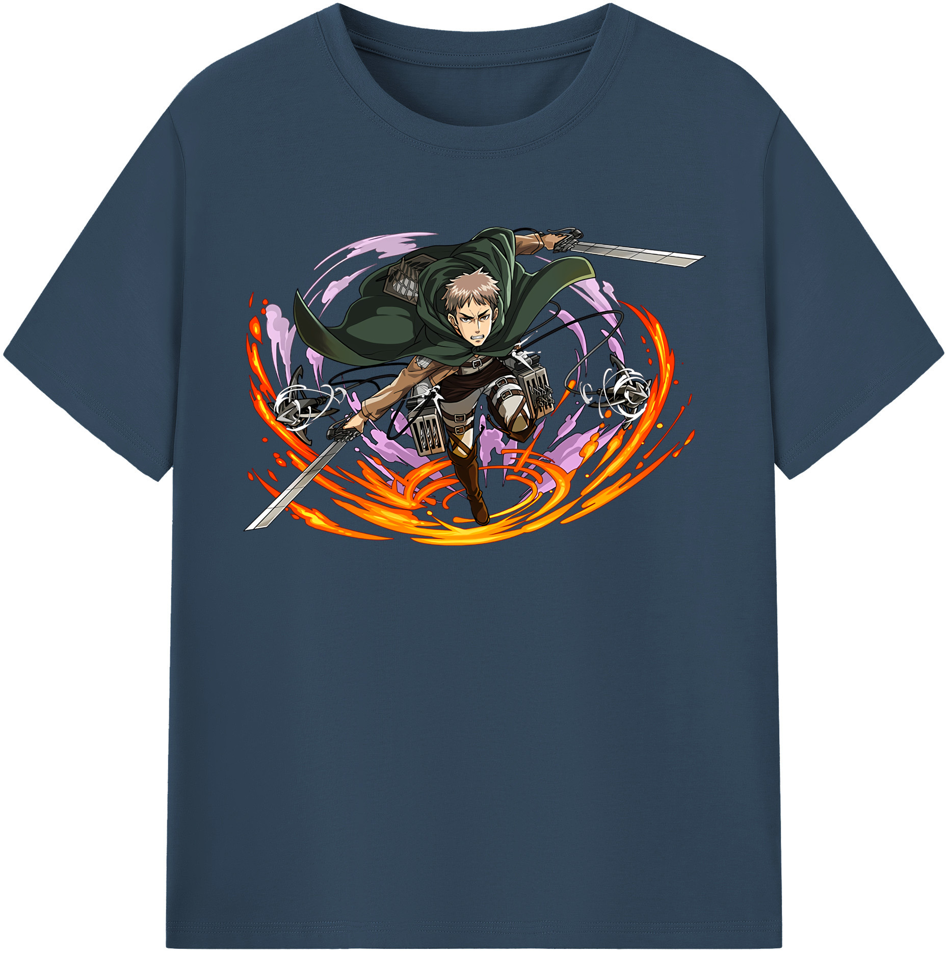 （画像用） 進撃の巨人 ジャン・キルシュタイン Attack on Titan Jean Kirstein 綿100％半袖Tシャツ（フロントプリント）
