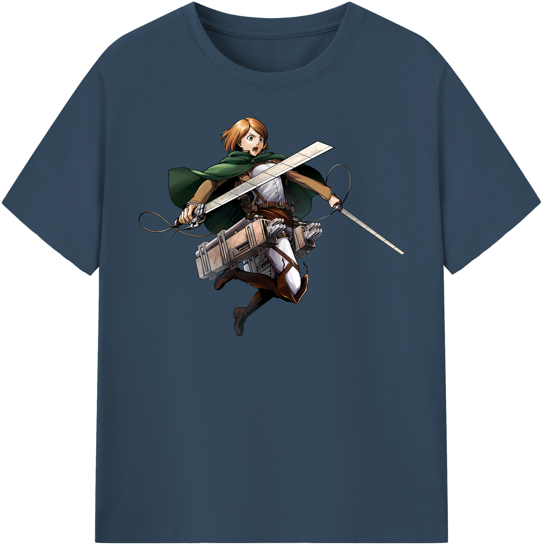 （画像用） 進撃の巨人 ペトラ·ラル Attack on Titan Petra Rall 綿100％半袖Tシャツ（フロントプリント）