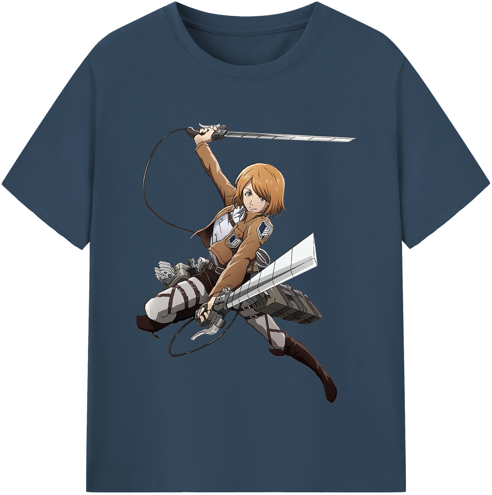 （画像用） 進撃の巨人 ペトラ·ラル Attack on Titan Petra Rall 綿100％半袖Tシャツ（フロントプリント）