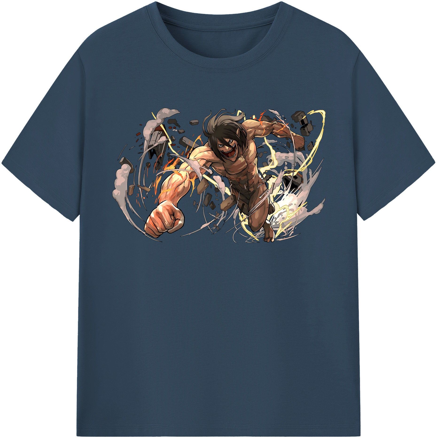 （画像用） 進撃の巨人 Attack on Titan 綿100％半袖Tシャツ（フロントプリント）